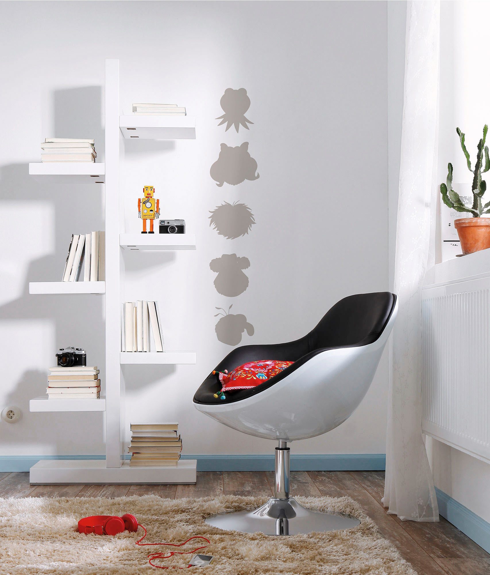 Komar Wandtattoo Muppets - Розмір 50 x 70 cm (5 St), Künstler: Komar, selbstklebend, Wandsticker, Kinderzimmer