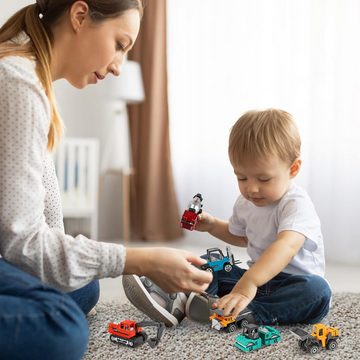 autolock Spielzeug-Auto Mini Lastwagen Autos für Jungs Bunt Baufahrzeuge Spielzeug Geschenkset