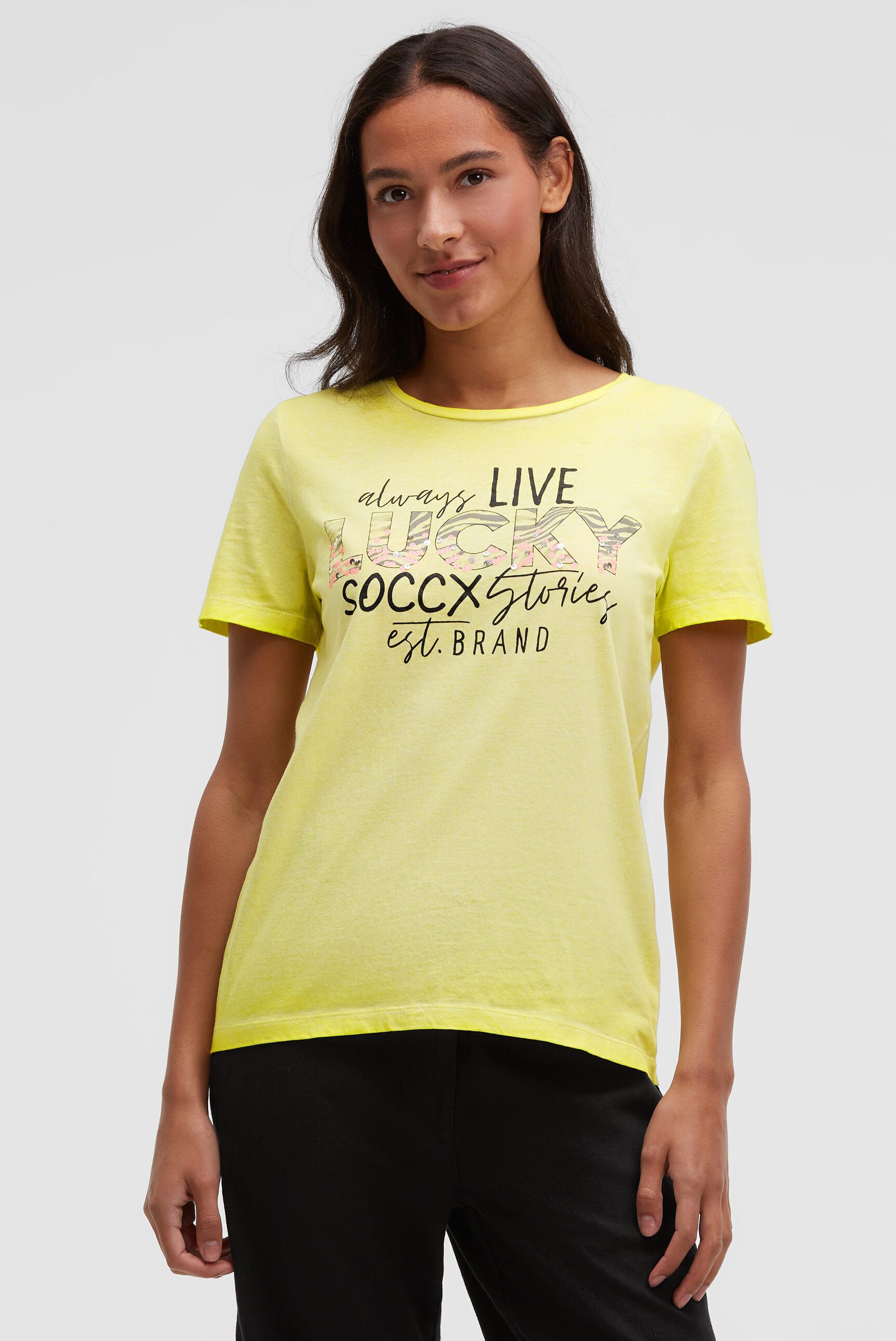 SOCCX Rundhalsshirt aus Baumwolle