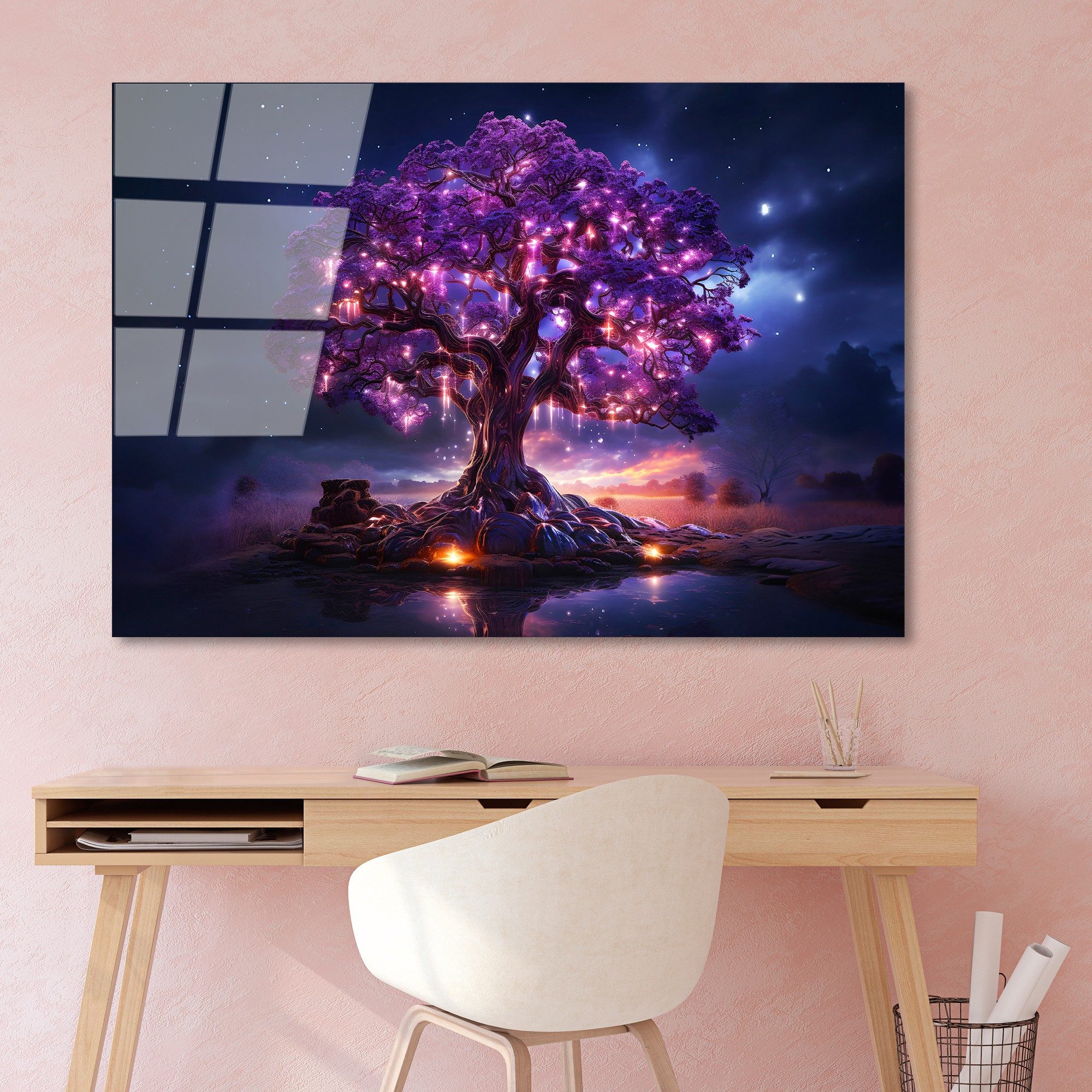 Wallity Leinwandbild 100% TEMPERED GLASS (Thickness: 4 mm), 70 x 100 cm M2673