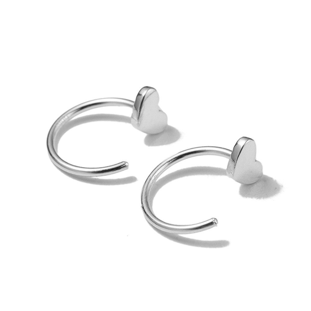 Firetti Paar Ohrhaken Schmuck Geschenk Silber 925 Ohrschmuck Ohrringe Herz, Made in Germany