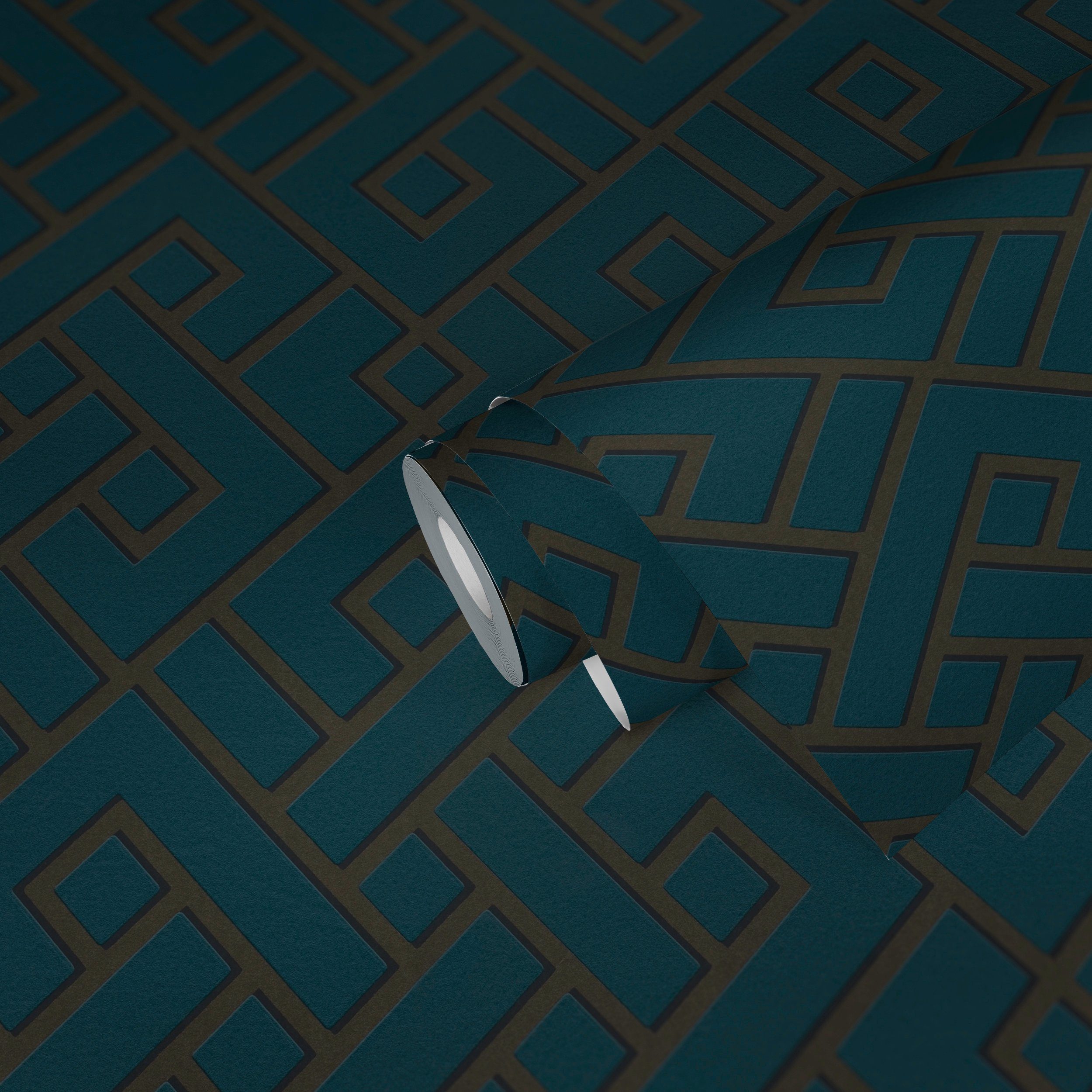 METROPOLIS BY MICHALSKY LIVING Vliestapete Change is good, Magic Meander, leicht strukturiert, Motiv, geometrisch, grafisch, Designertapete Tapete Geometrisch Tapeten Wohnzimmer Schlafzimmer Flur