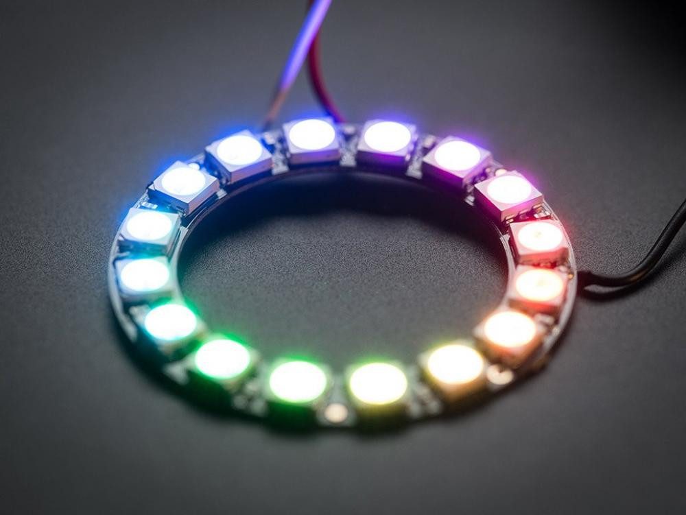 Adafruit LED-Streifen Adafruit NeoPixel Ring - 16 x 5050 RGB LED mit integrierten Treibern