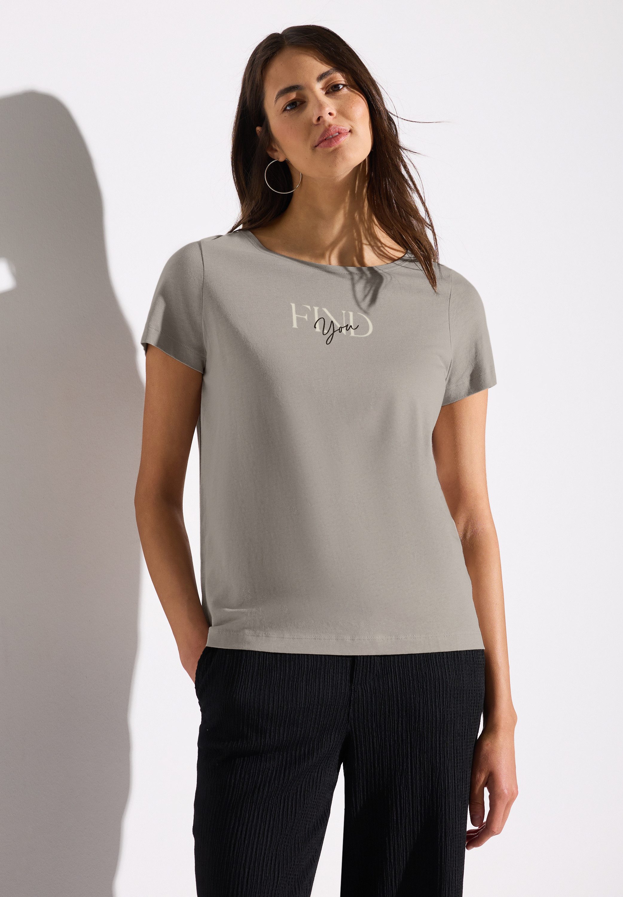 STREET ONE T-Shirt, schimmernd günstig online kaufen