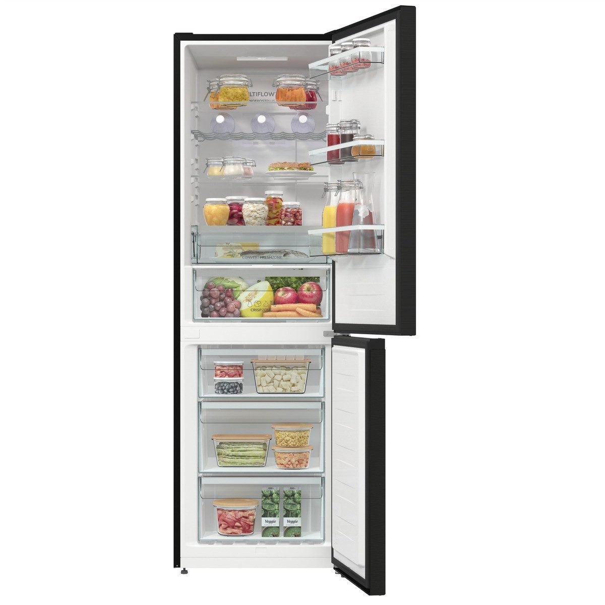 GORENJE Kühl-/Gefrierkombination NRK619C61BX4OT, 185 cm hoch, 60 cm breit, AdaptTech - des Gerät passt sich Ihren Bediengewohnheiten an – Bild 4 von 5