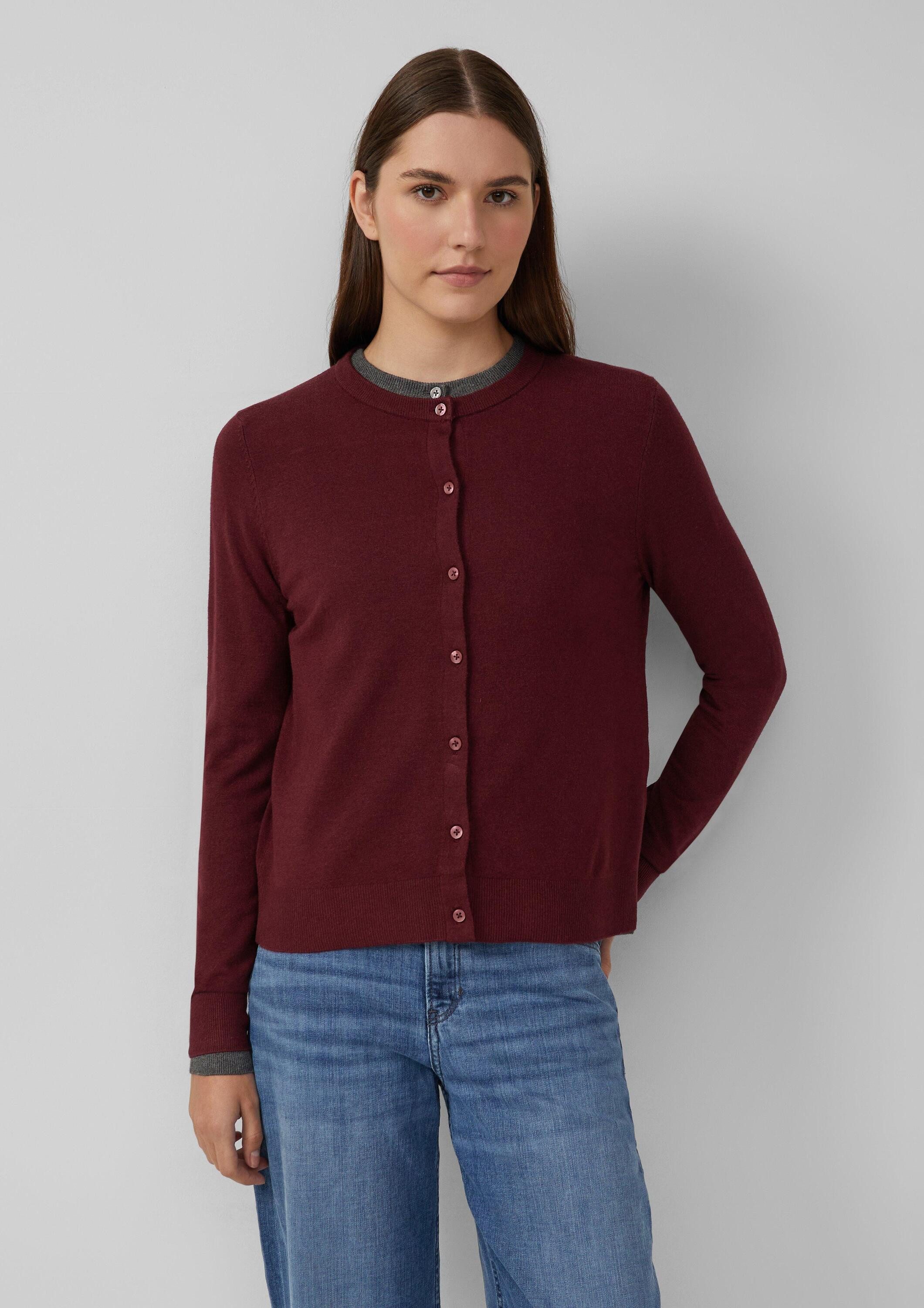 s.Oliver Cardigan Strickjacke Feinstrickcardigan aus Viskosemix günstig online kaufen