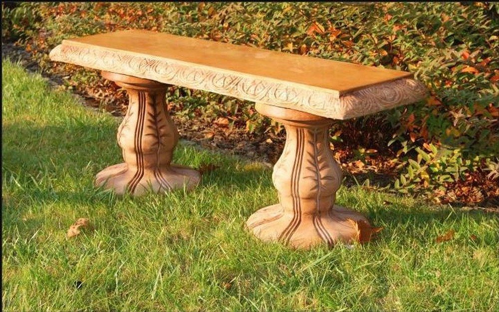 JVmoebel Bank Gartenbank Beton im Römischen Stil für Terrassen und Outdoor, Made in Europa