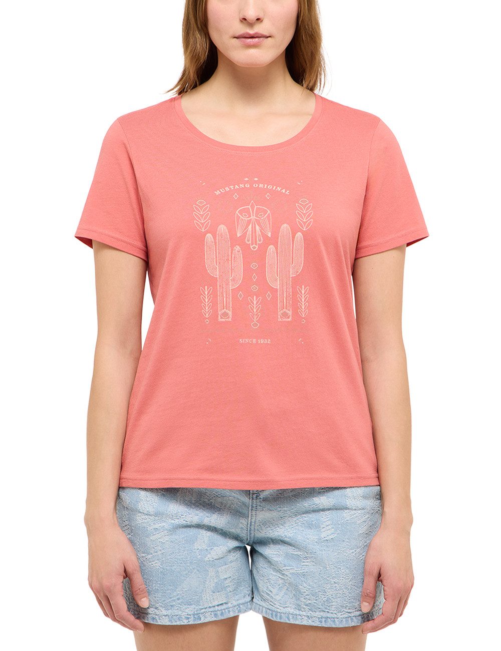 MUSTANG Kurzarmshirt Damen Style Alma