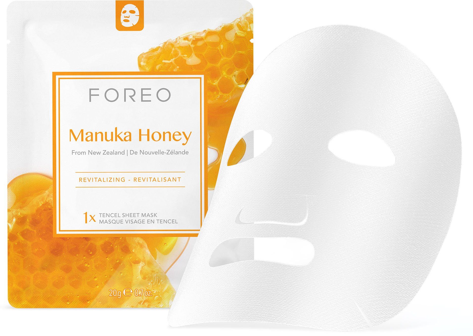 3-tlg. Masks Manuka To Sheet Collection FOREO Face Farm Honey, Gesichtsmaske