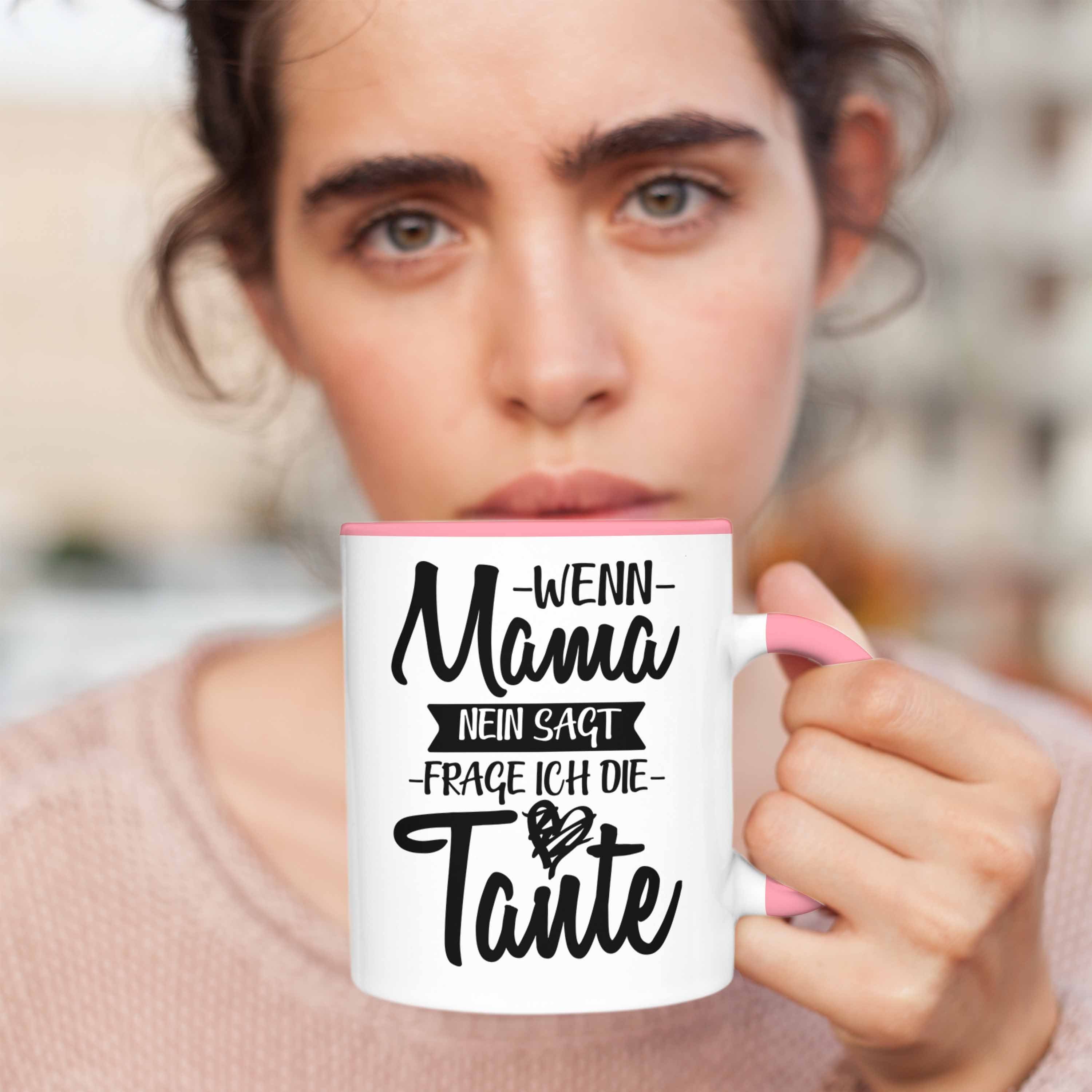 Geschenk Tasse Lustige Tasse Trendation Neffin Rosa von Geschenkidee für Tante Trendation - Neffen