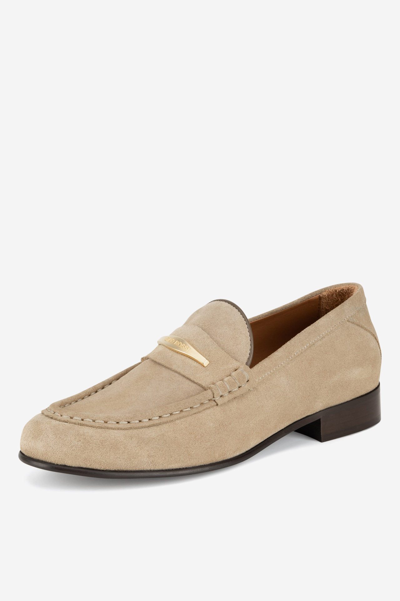 GINO ROSSI Gino Rossi ELYSE‑130 – Damen-Mokassins aus Veloursleder Beige Mokassin Leicht, weich, klassisch