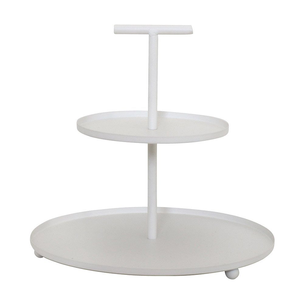 Grafelstein Etagere Etagere PURE weiß aus Metall schlichte Metalletagere modern Deko Stran