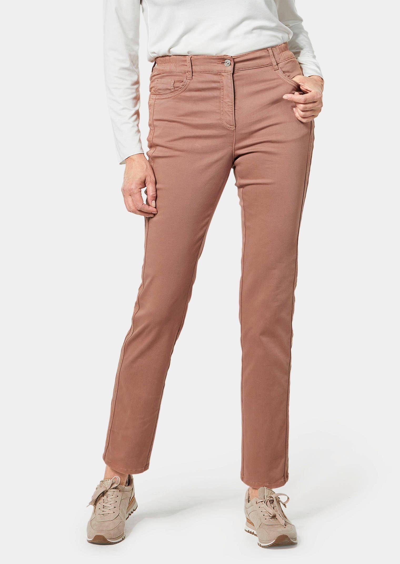 Stoffhose Hose Carla in jeanstypischer Form und trendstarker Farbe