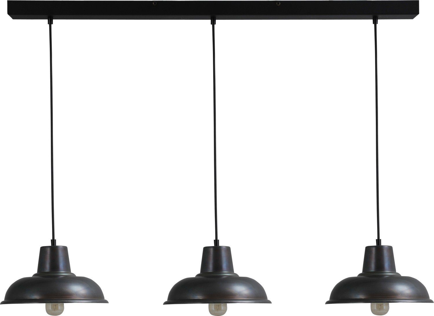 Licht-Erlebnisse Pendelleuchte Industrial Hängelampe Esszimmer DI PANNA, Grau ohne Metall Küche Hängeleuchte E27 Leuchtmittel