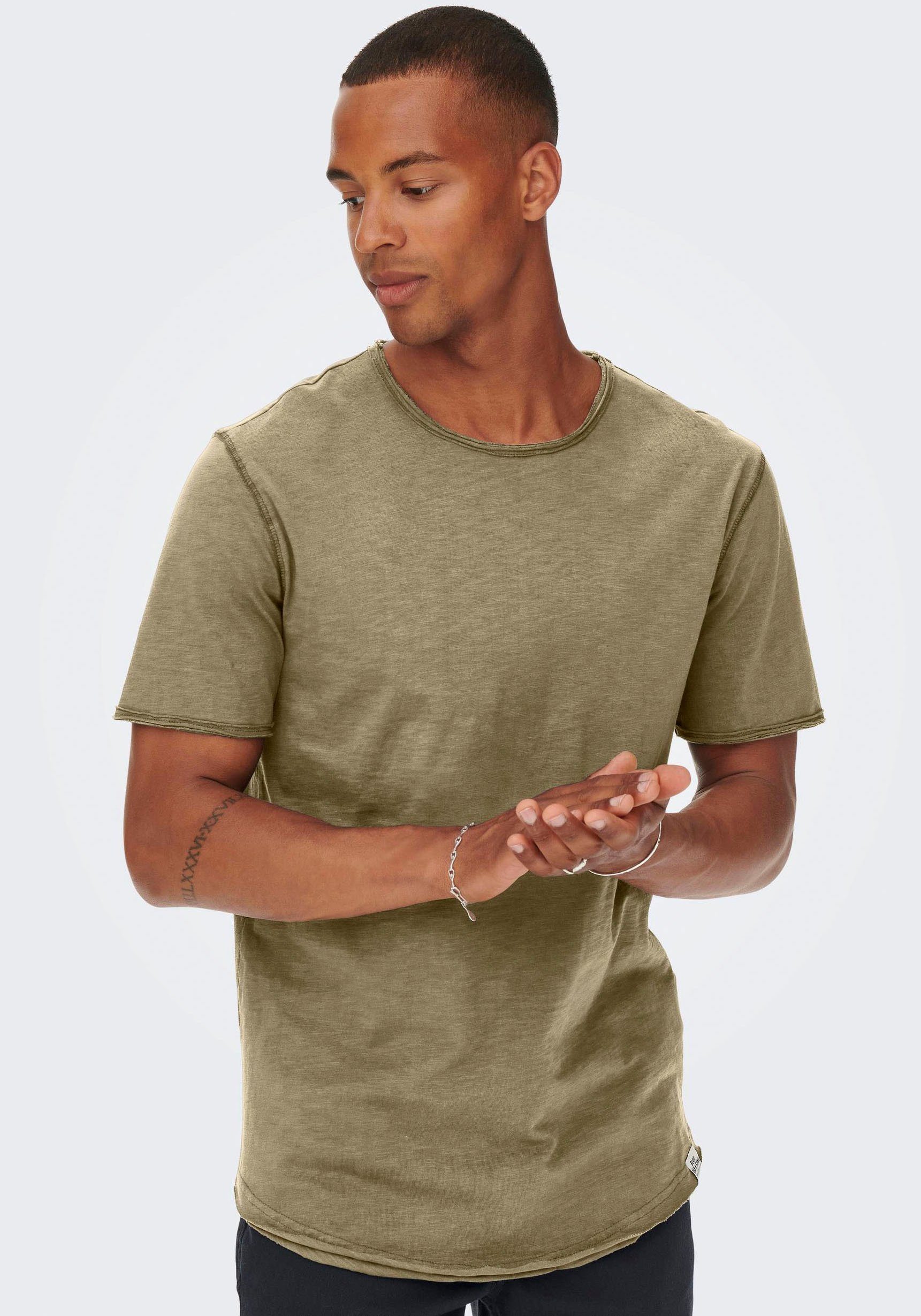 ONLY & SONS T-Shirt ONSBENNE LONGY SS TEE NF 7822 NOOS