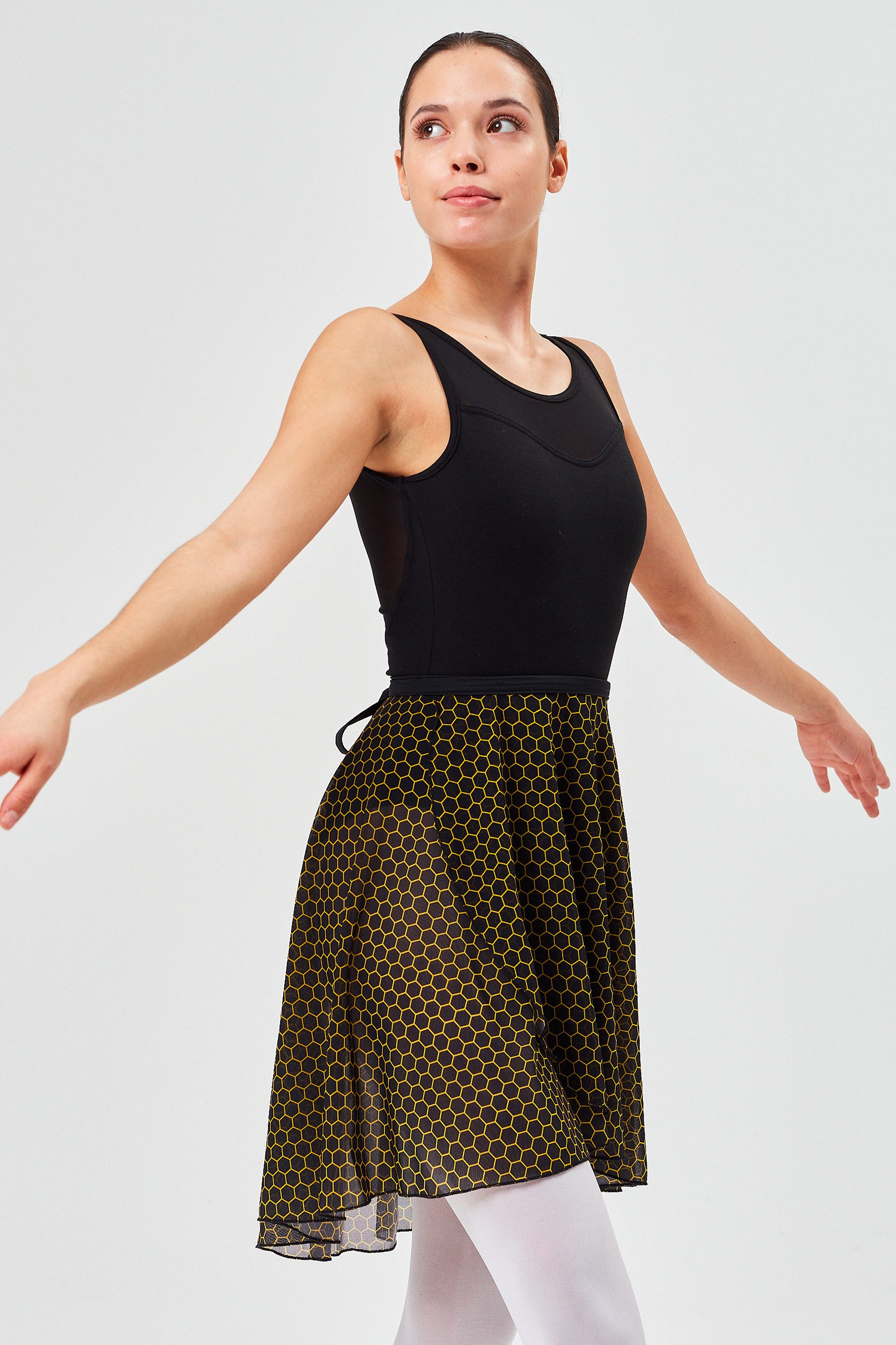 tanzmuster Wickelrock Damen Ballett Wickelrock Bibi Ballettrock zum Wickeln