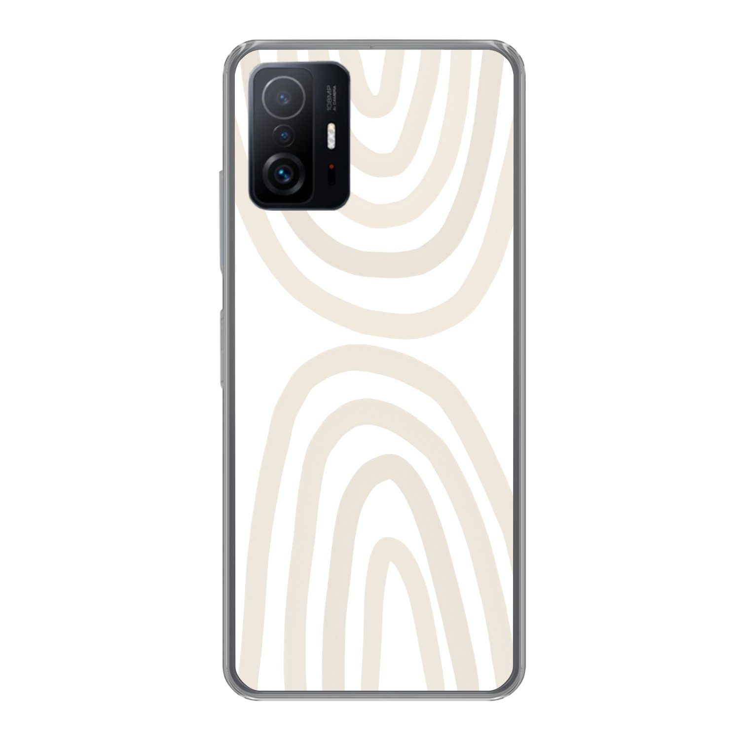 MuchoWow Handyhülle für Xiaomi 11T Pro Regenbogen - Pastell - Design - Abstrakt, Phone Case, Silikon, Schutzhülle Dünn