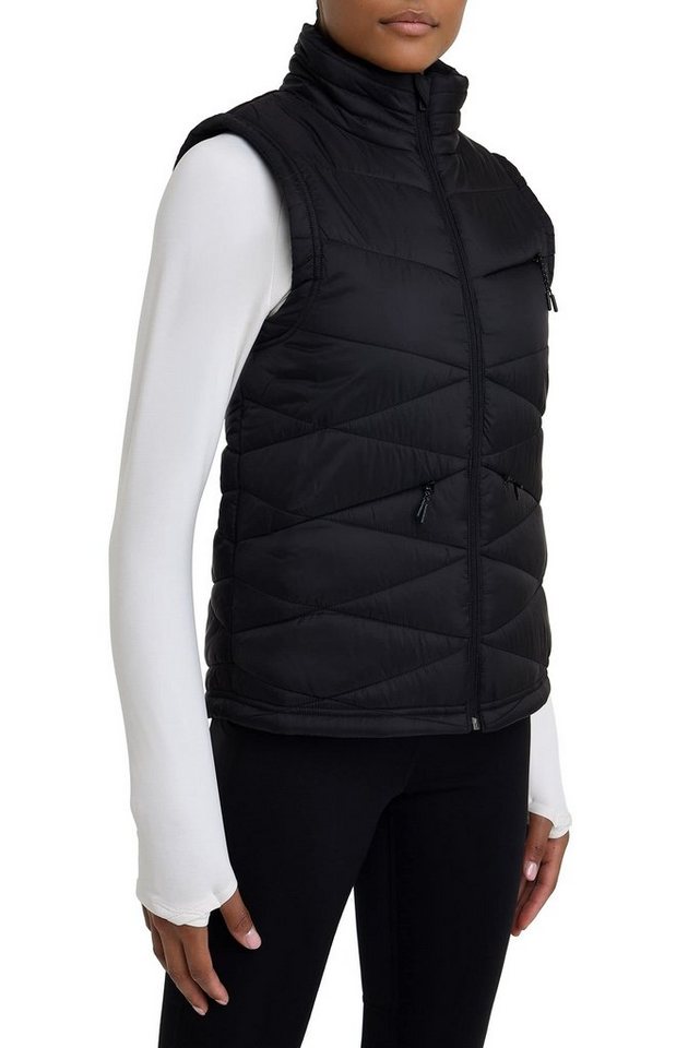 TCA Softshellhose TCA Damen Steppweste Schwarz mit Reißverschlusstaschen,  Superweiches Mikrofleece für angenehme Wärme und