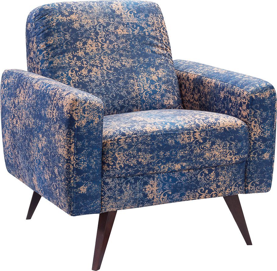 exxpo - sofa fashion Sessel Side, bequemer Loungesessel mit extravagantem Bezug, Breite 82cm