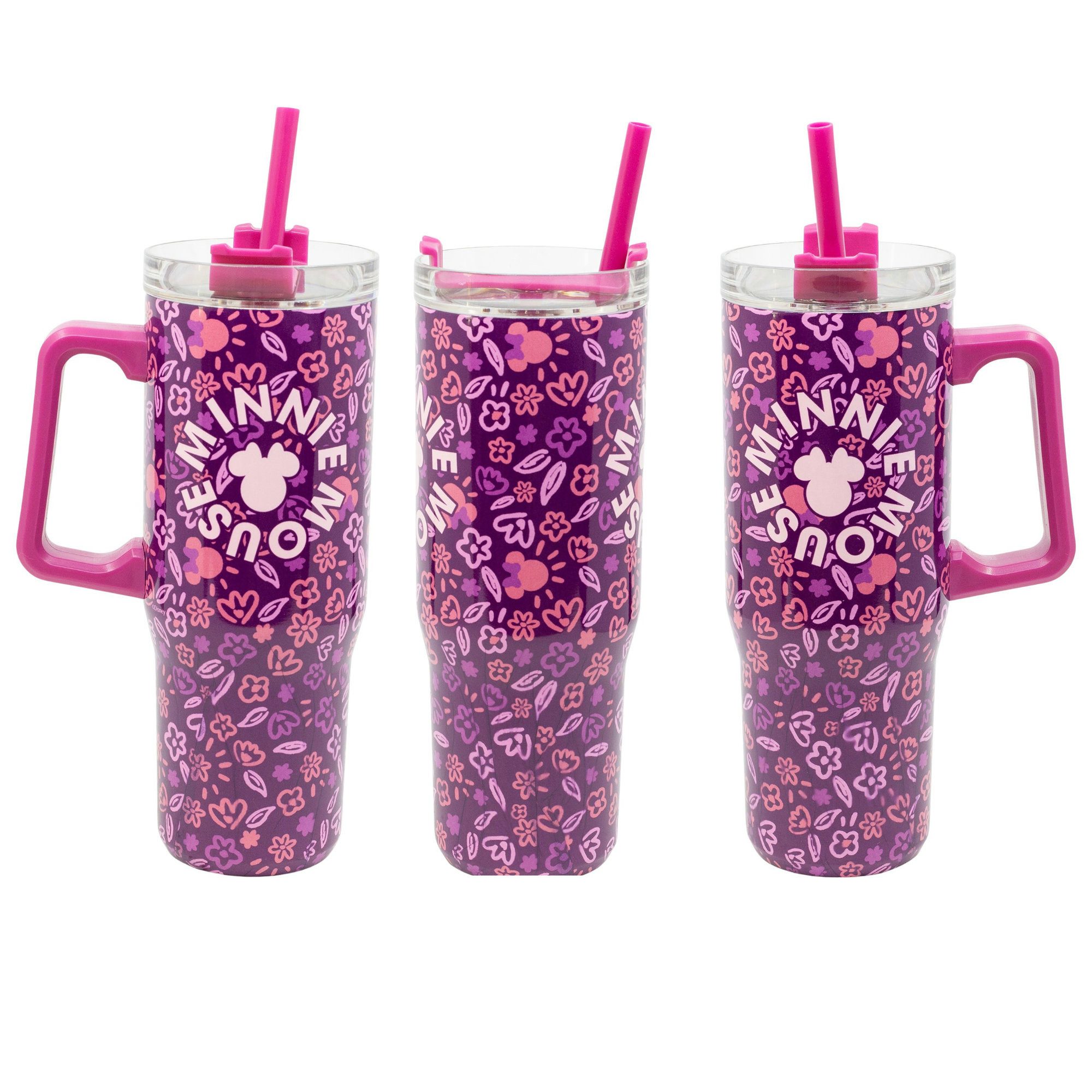 Disney Coffee-to-go-Becher Disney Minnie Maus Edelstahl XL Iso Kaffeebecher Thermobecher To-Go, 1-tlg., Edelstahl