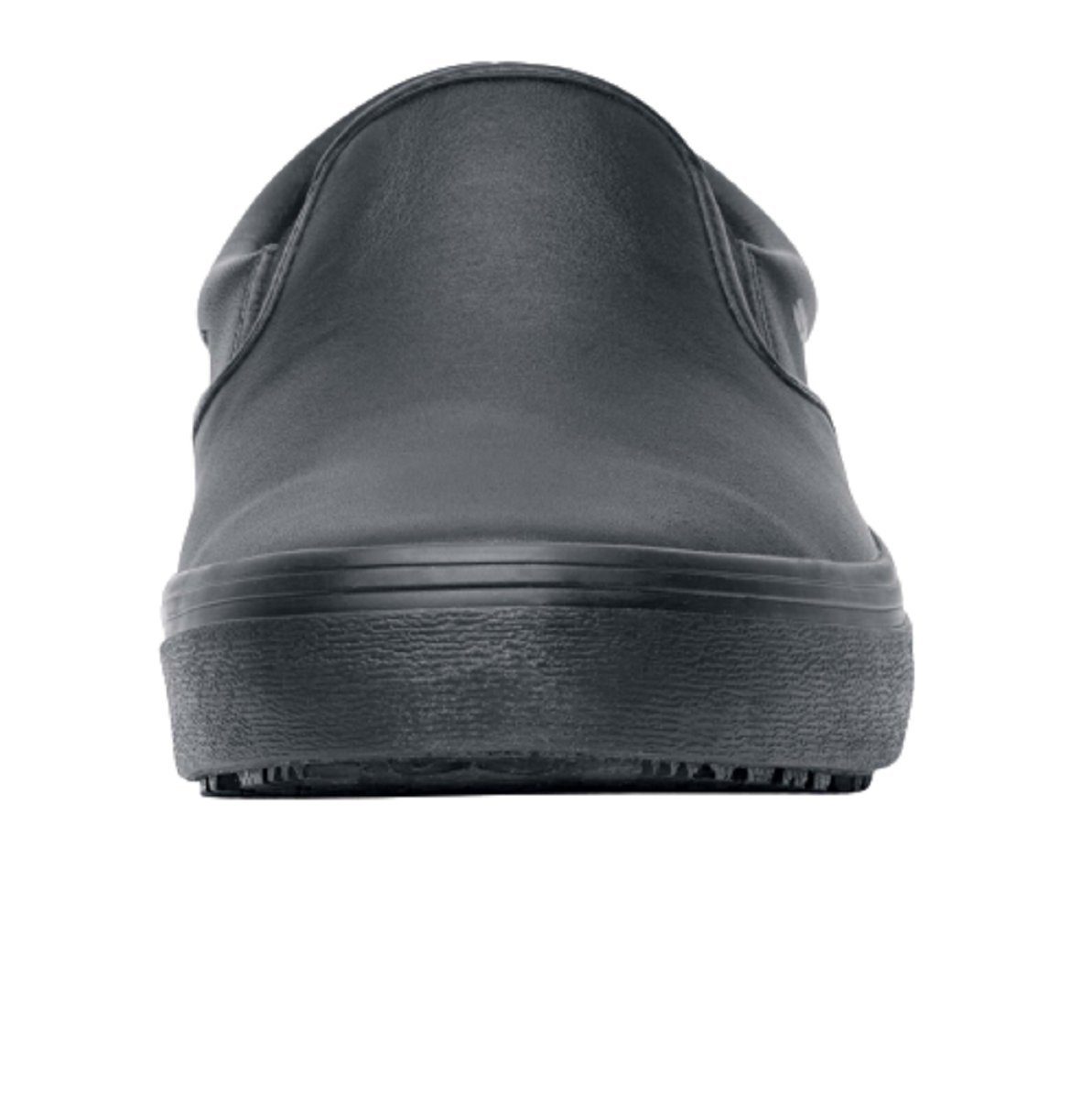 Shoes For Crews MERLIN Slip on, Slipper für Arbeit und Freizeit, Leder, schwarz Arbeitsschuh wasserbeständig