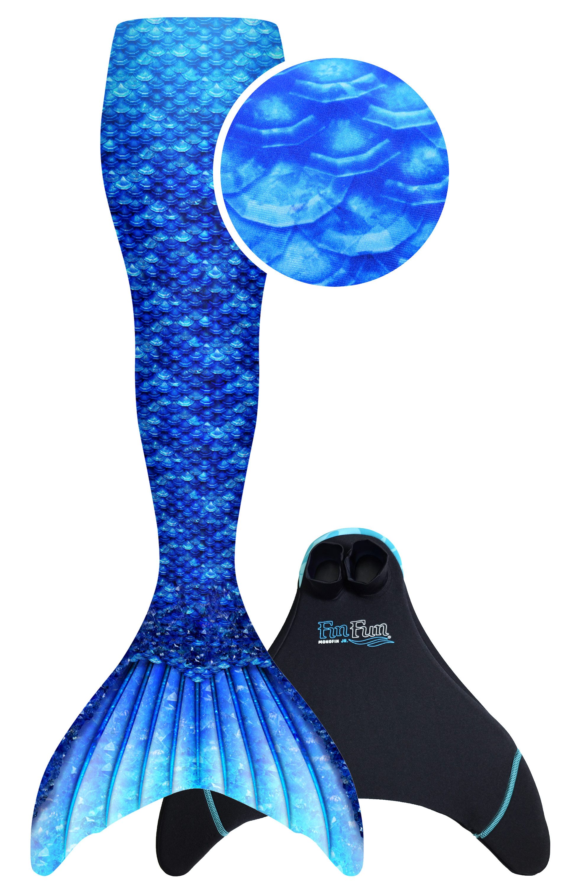Fin Fun Monoflosse Fin Fun Meerjungfrauenflosse Erwachsenengrößen - Arctic Blue