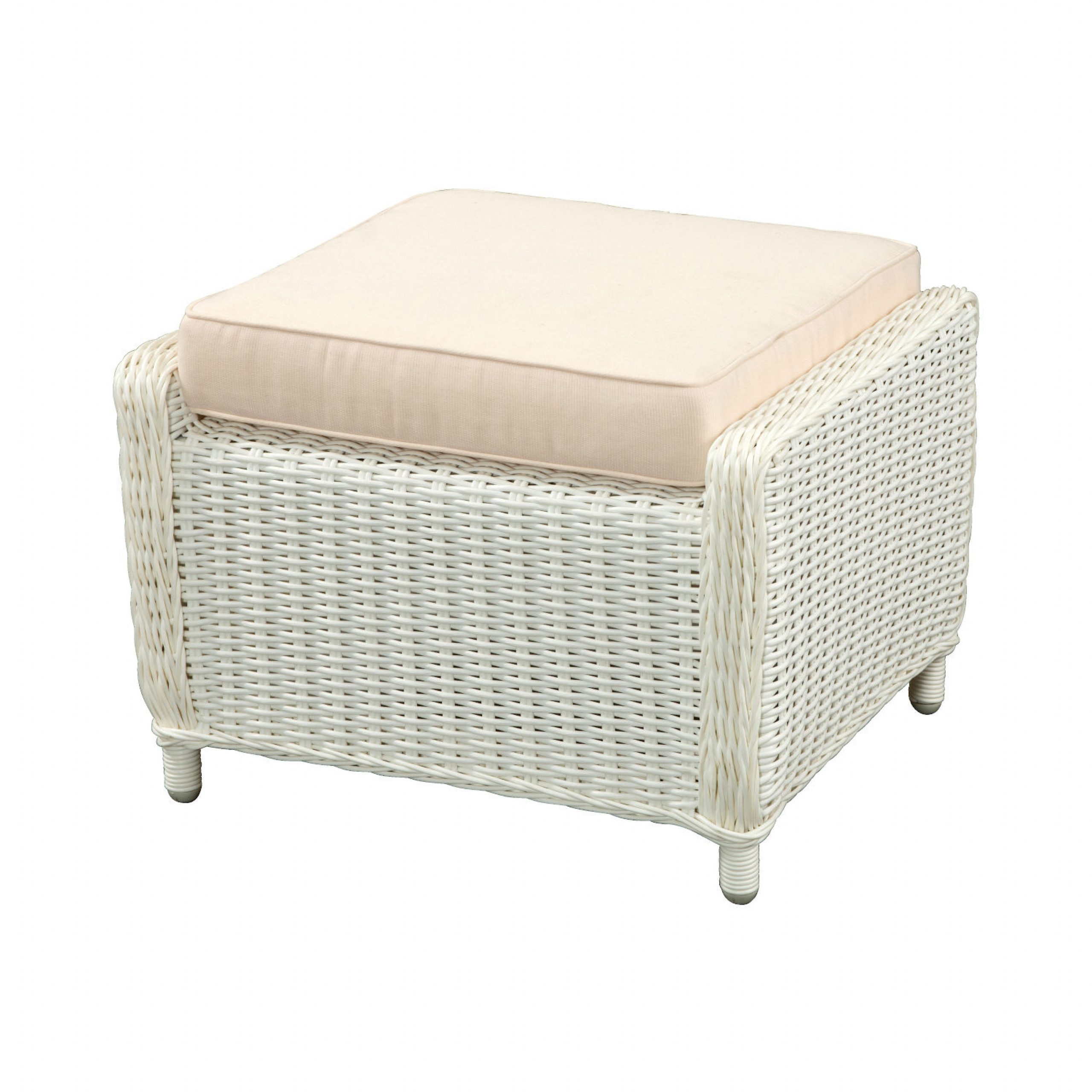 Inko Gartenlounge-Hocker Inko Lounge-Hocker Leona Rattanoptik Sitzhocker Fußhocker 3 Farben