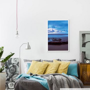 Sinus Art Poster Landschaftsfotografie 60x90cm Poster Sonnenaufgang an der Küste Sizilien Italien