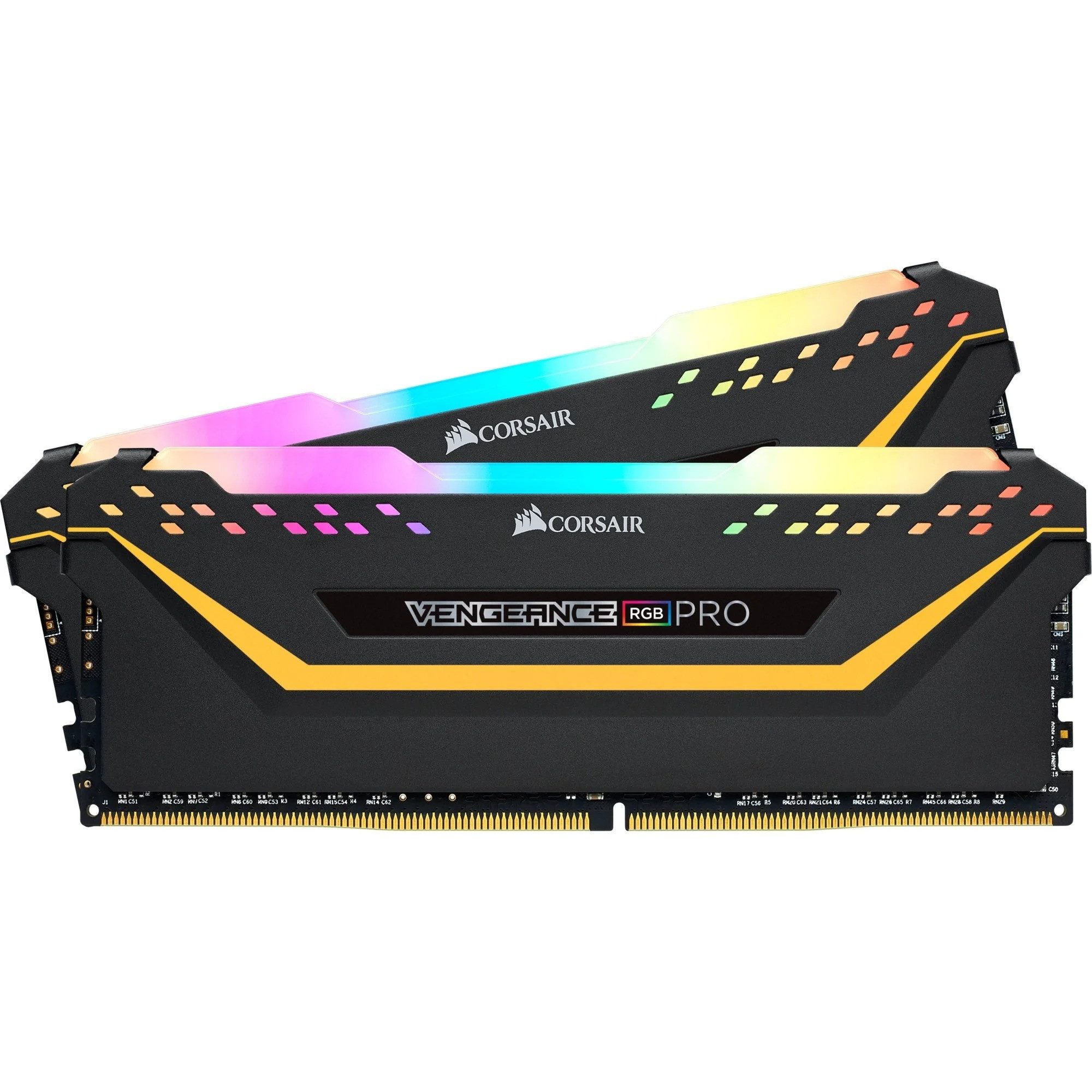 Corsair Vengeance RGB 16GB DDR4-3200 RAM Dual (2x8GB) CL16 PC-Arbeitsspeicher (Dynamische RGB Beleuchtung und XMP 2.0)