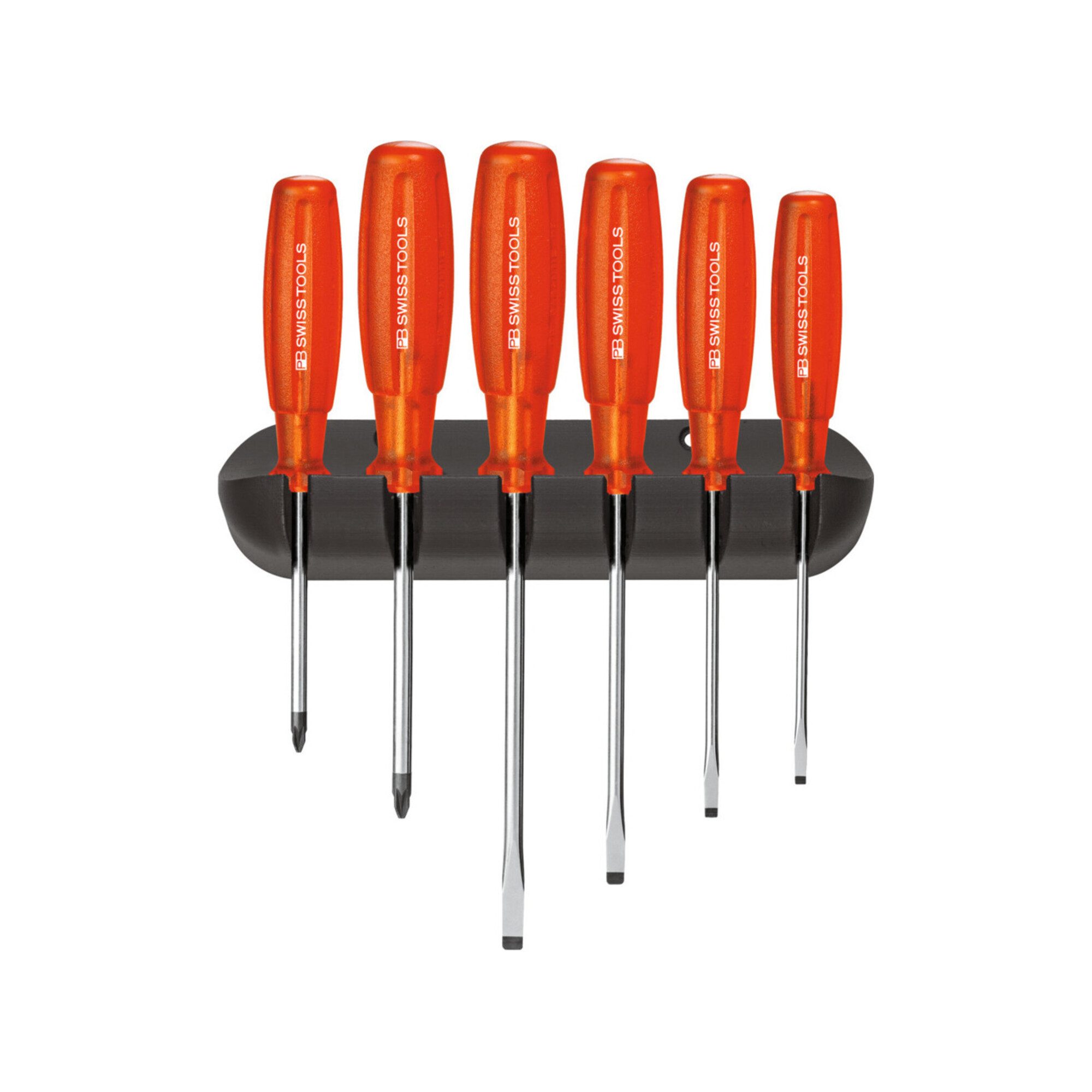 PB Swisstools Bit-Schraubendreher PB Swiss Tools Werkstatt-Schraubendreher-Sortiment, Schlitz und Philli