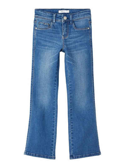 Name It Regular-fit-Jeans Mädchen Straight Leg Джинси Denim Hose NKFPOLLY 5535 in Dunkelblau