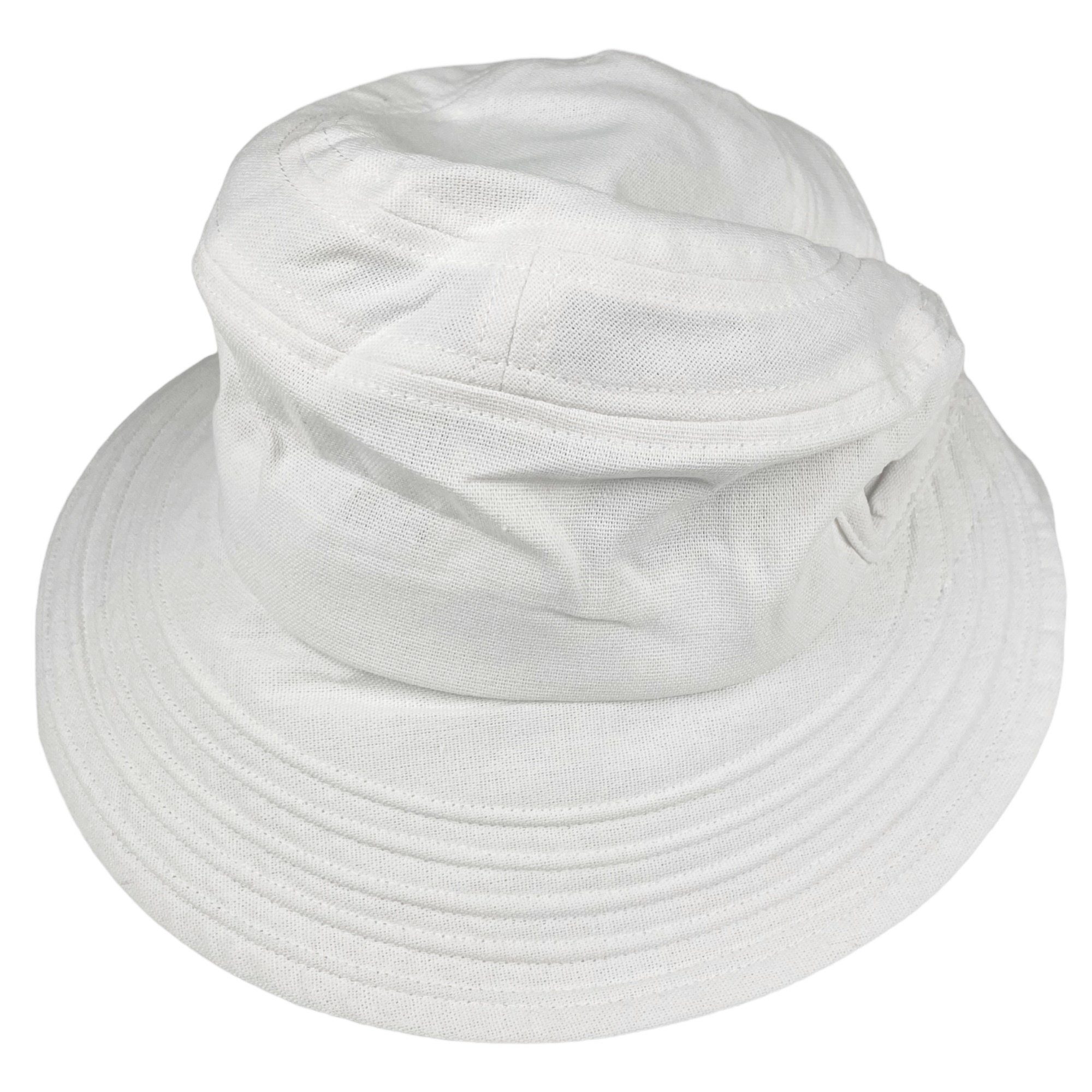 Sommer Bucket Sonnenhut weiß Hat, Größenverstellbar, Leinen Taschen4life Hut Fischerhut Modischer unisex,