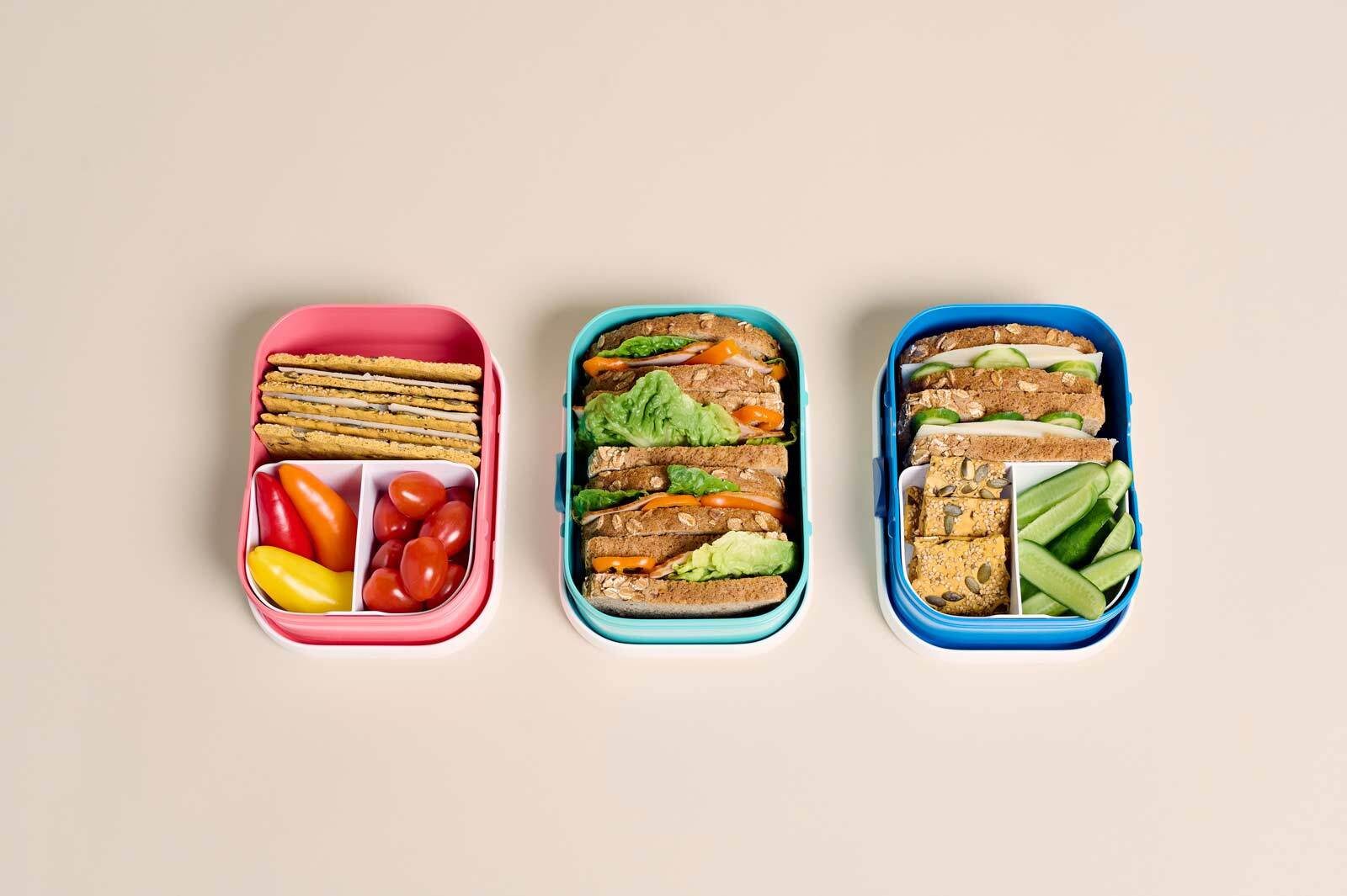 Mepal Lunchbox Campus Obst- und Bentobox Little Farm 300 & 750 ml, Kunststoff, (2-tlg)