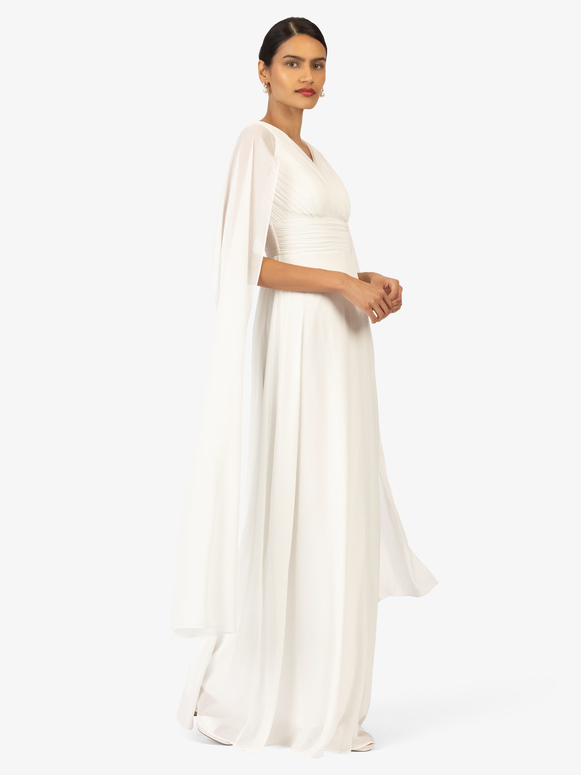 Kraimod Abendkleid aus hochwertigem Polyester Material mit Capeärmel günstig online kaufen