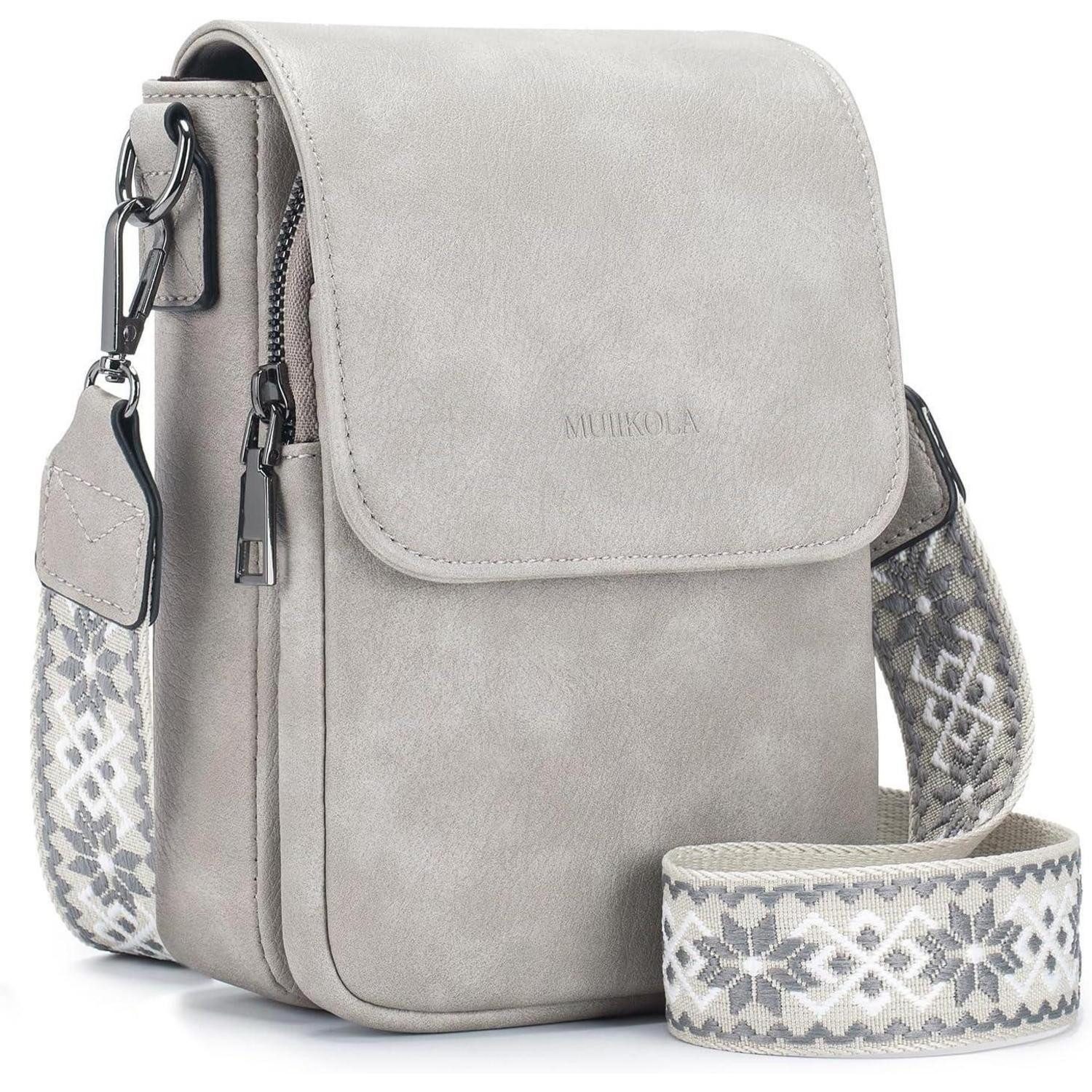 LuxusKollektion Handytasche Handytasche Damen Leder RFID Umhängetasche große Kapazität mit