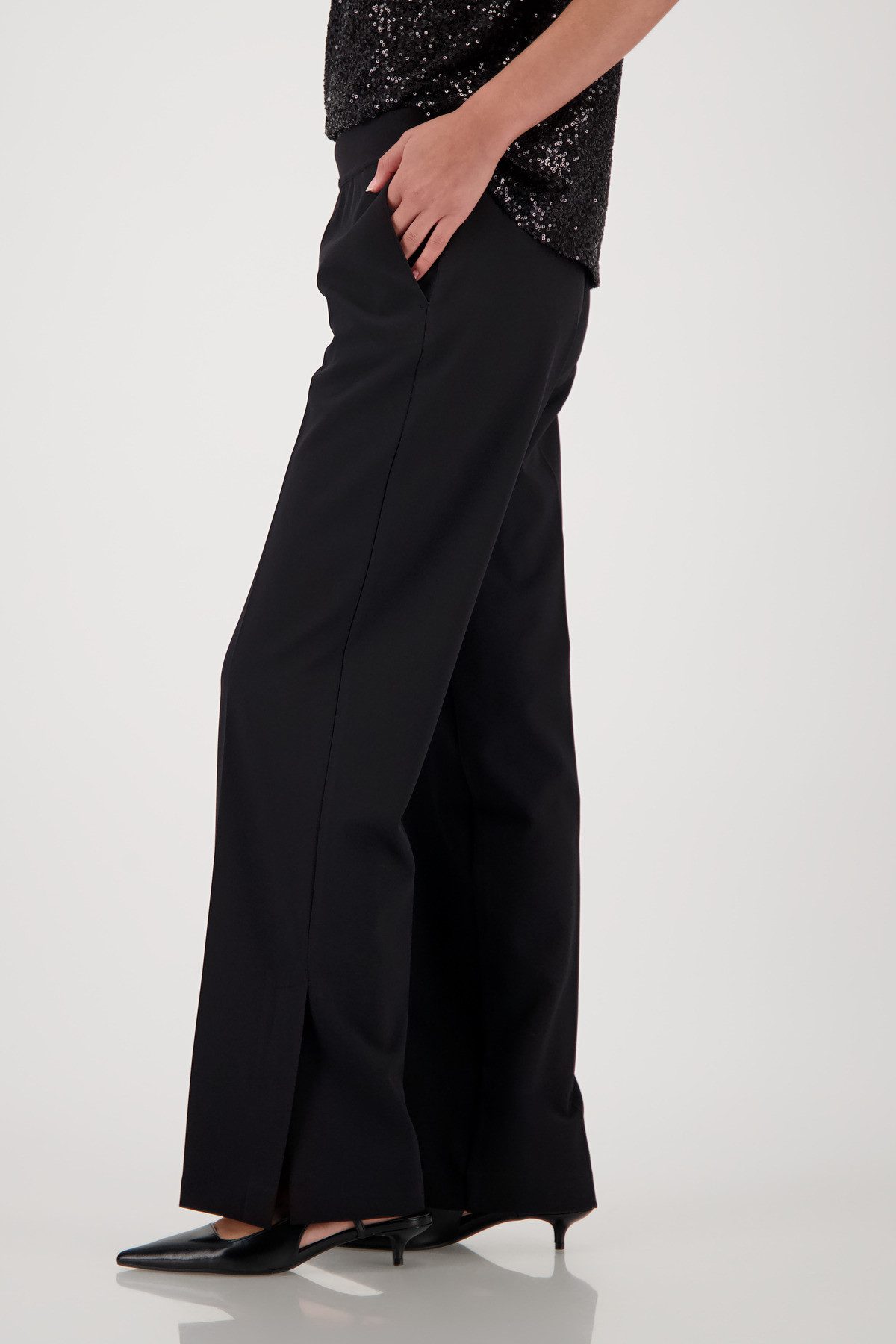 Monari Schlupfhose Hose Schlupf Bügelfalte Regular fit