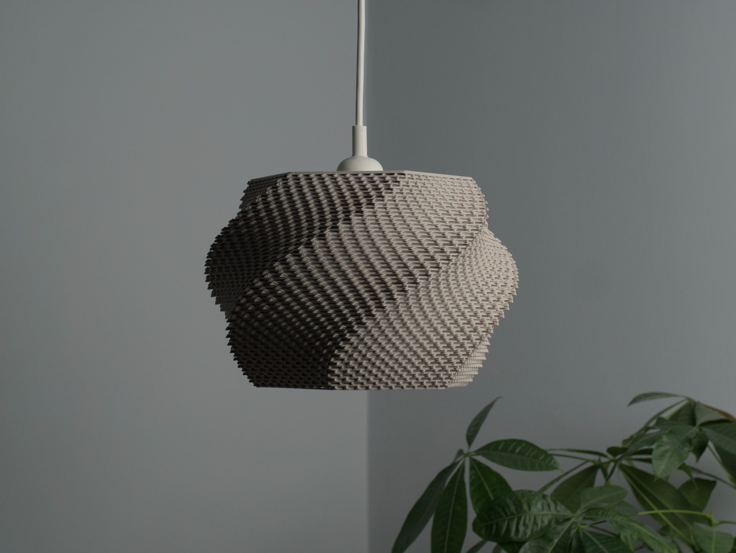 Roomberry Lampenschirm Wavy Lampenschirm für Pendelleuchten E27 Lampenfassung