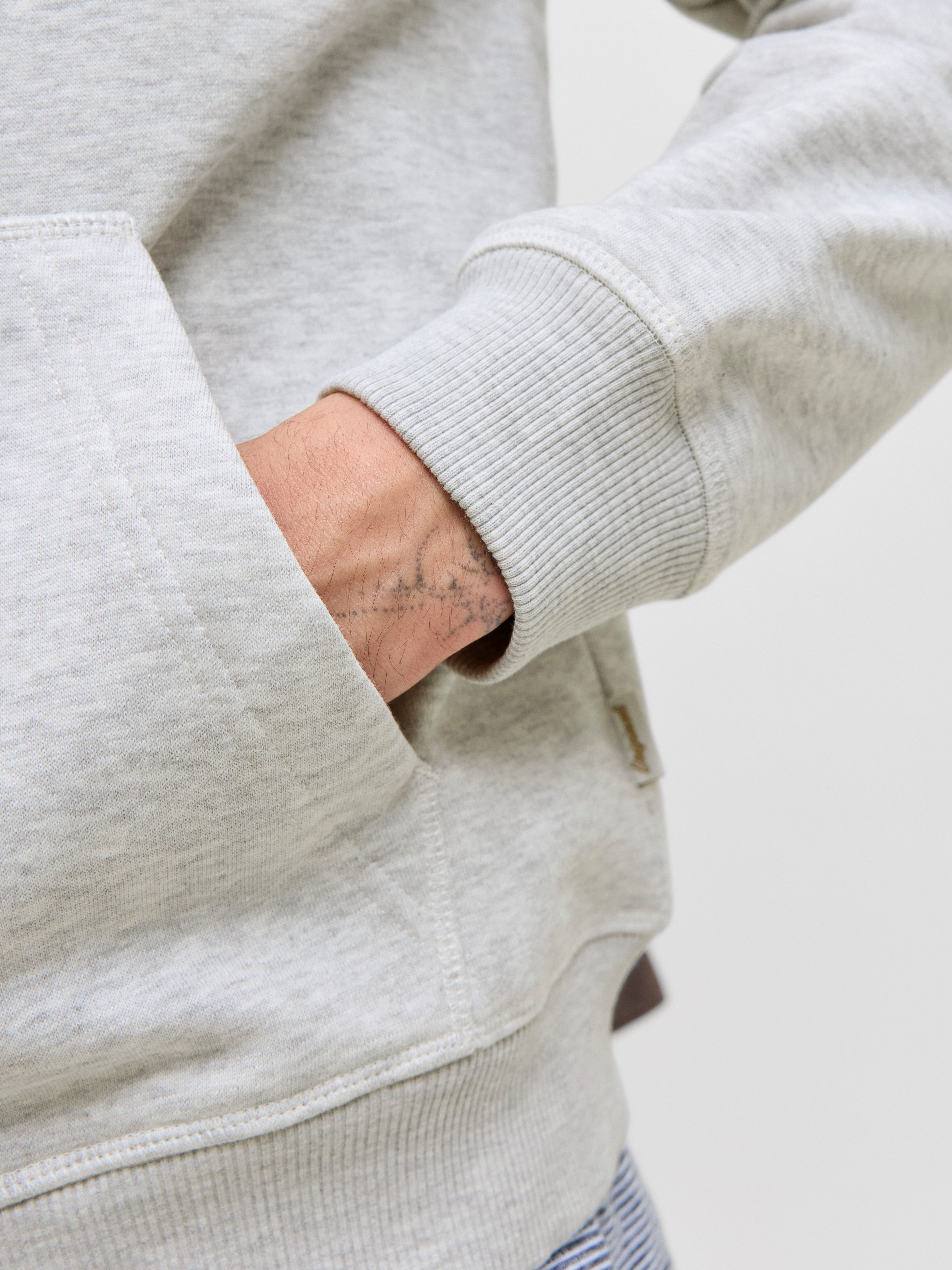 Jack & Jones Kapuzensweatshirt JORNORREBRO EMB SWEAT ZIP HOOD NOOS mit Stickerei