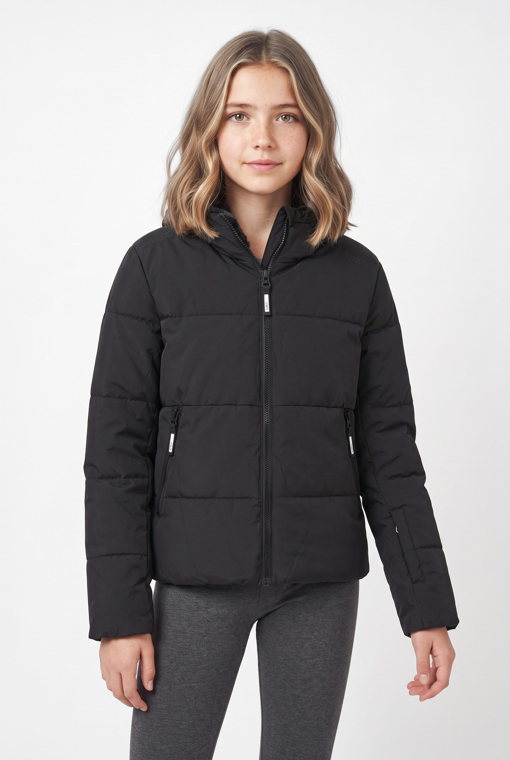 CMP Steppjacke KID G JACKET FIX HOOD für Kinder, mit Kapuze, sportlicher Stil
