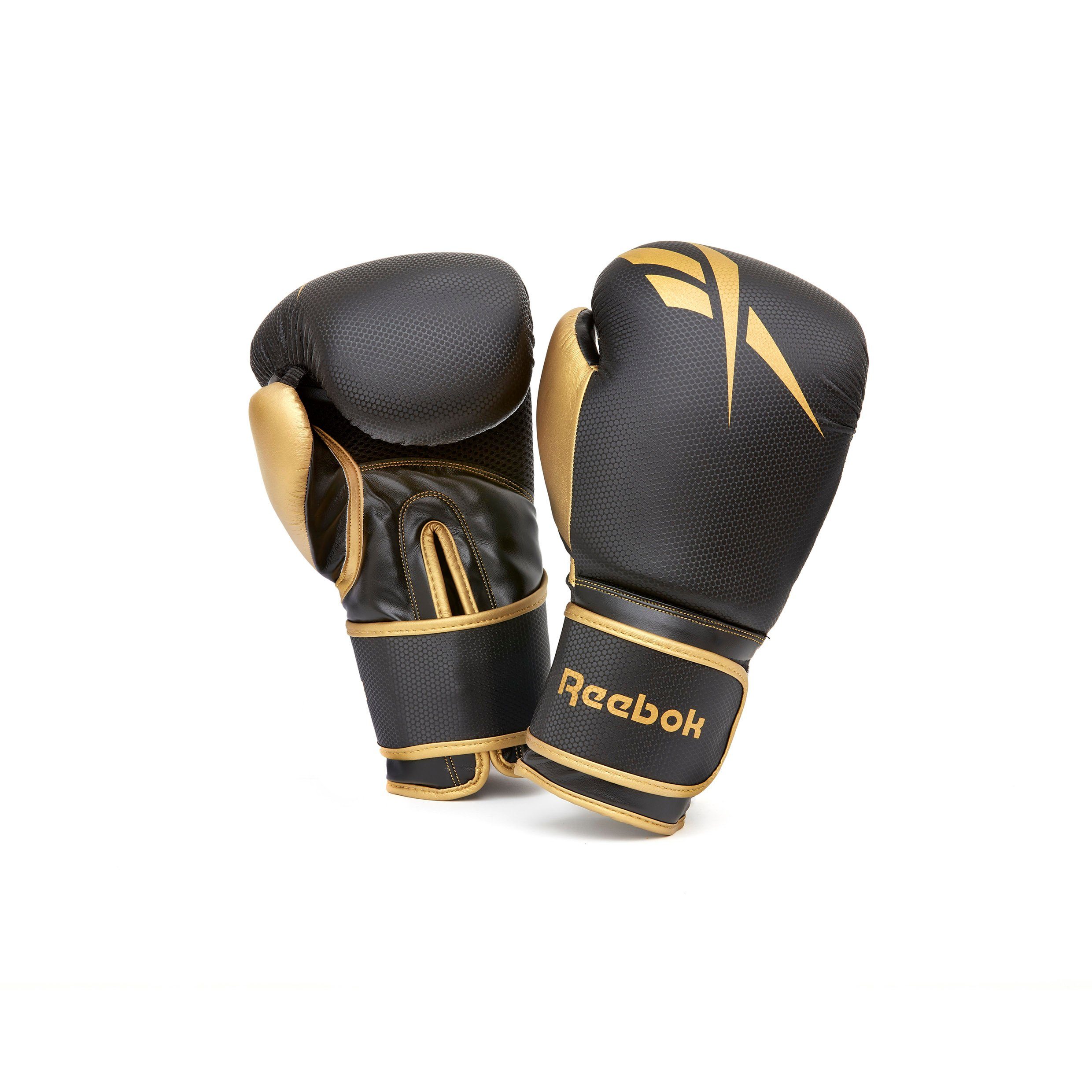 Reebok Boxhandschuhe Reebok Boxhandschuhe 14oz Gold/Schwarz, mit eingebaute günstig online kaufen