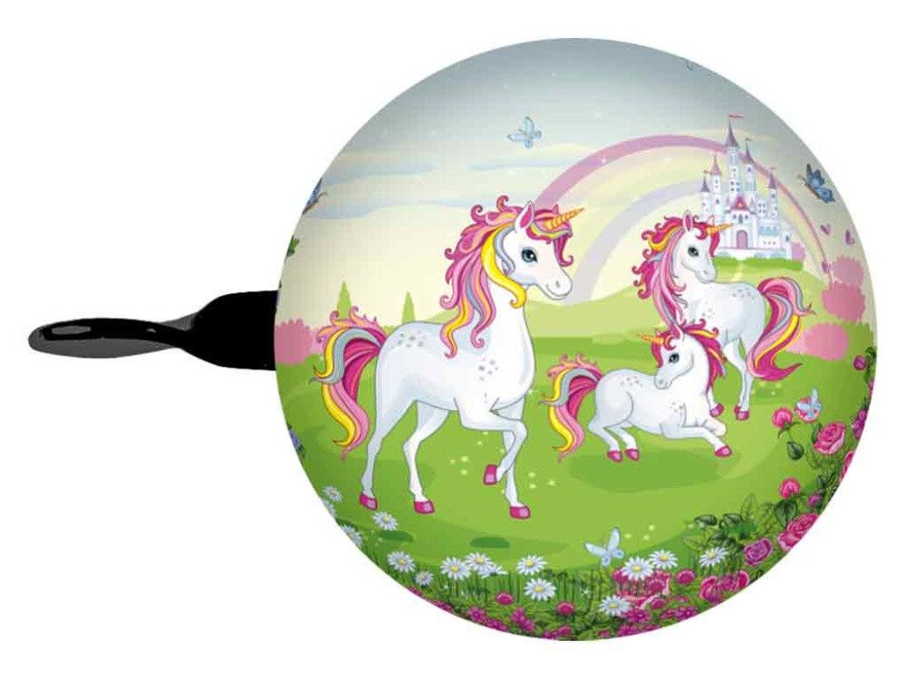 bb Klostermann Fahrradklingel bbeBells DingDong! Ø 60 mm, "Einhorn Wiese"