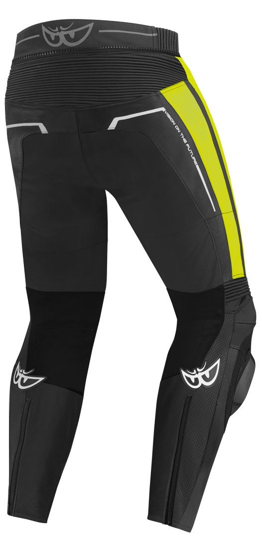 Berik Black/Neon Motorradhose Kendo Lederhose Motorrad