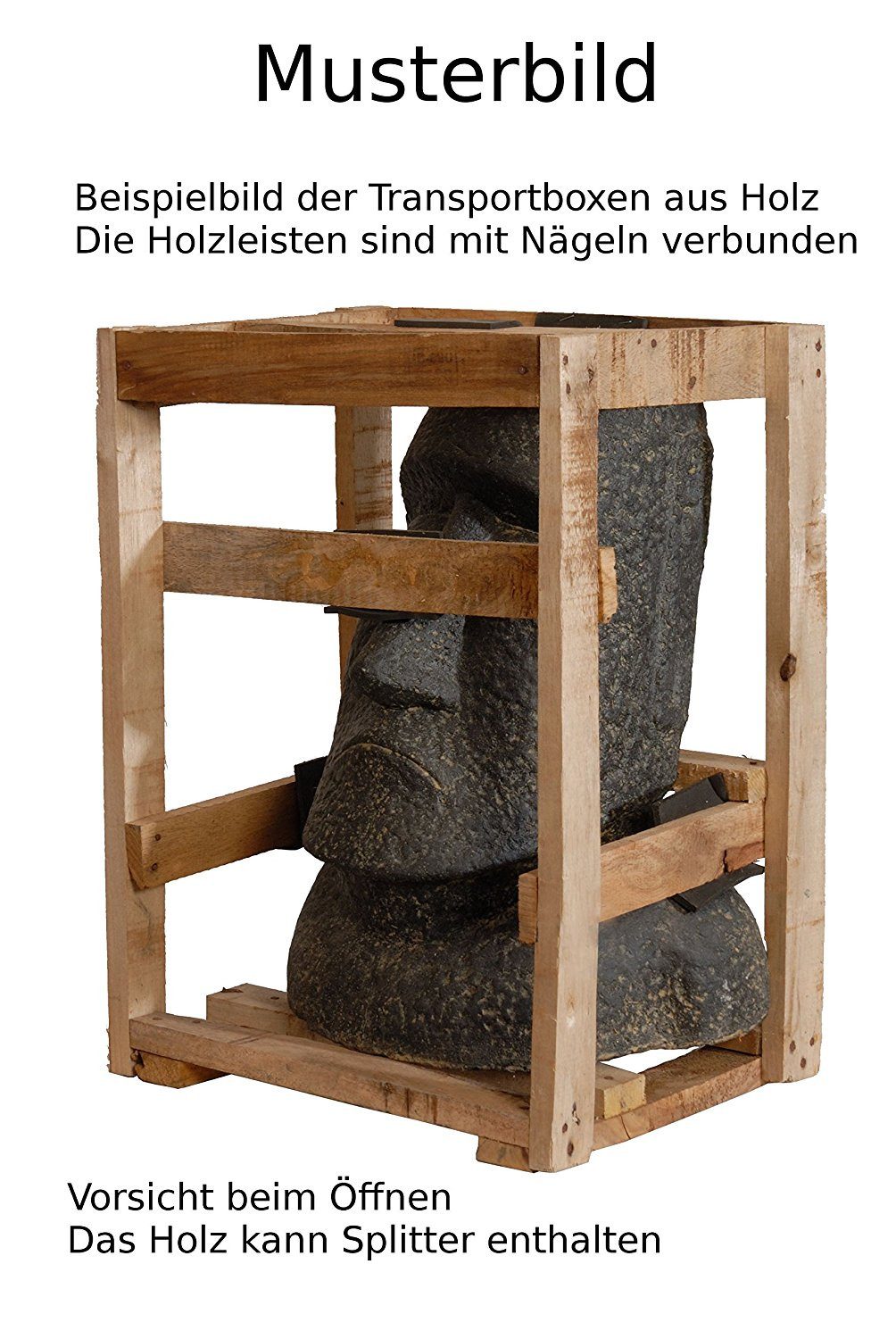 Krines Home Dekofigur Gartenfigur Engel 100 cm Steinguss/Steinfigur Statue, für Haus und Garten