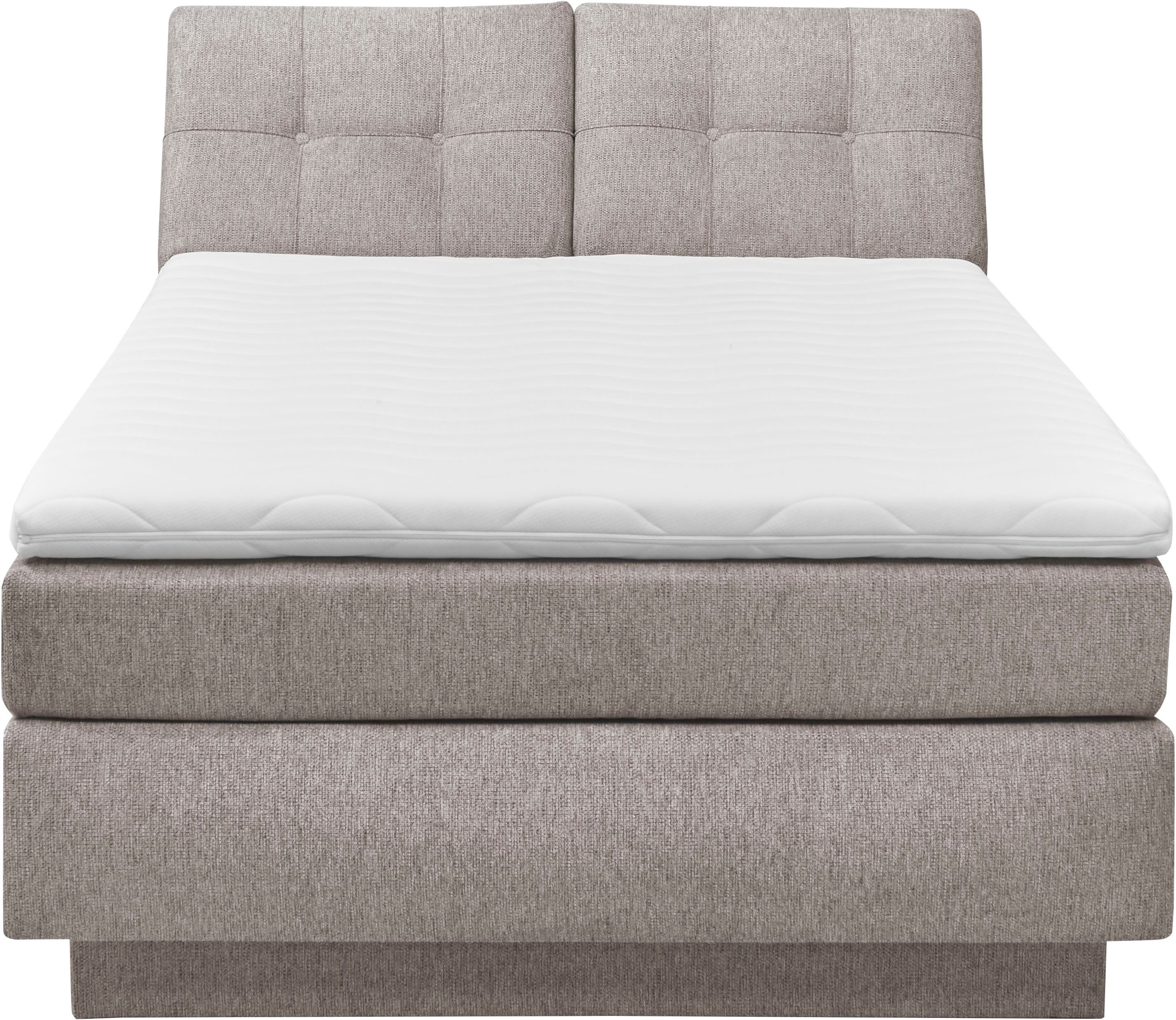 set one by Musterring Boxspringbett Fairfield, mit Bettkasten, Kopfteil in Kassettenoptik, Breite 120 oder 140 cm
