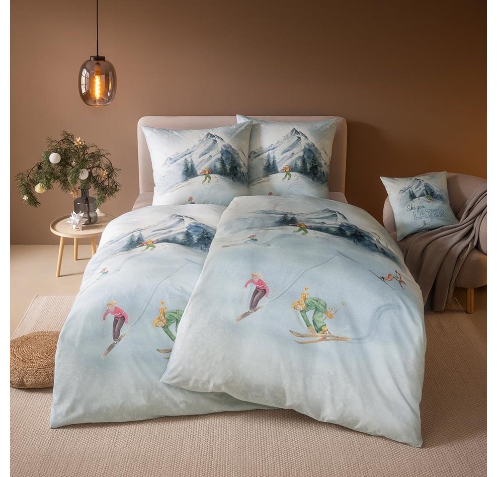 Estella Bettwäsche Mountaina, Flanell, 2 teilig