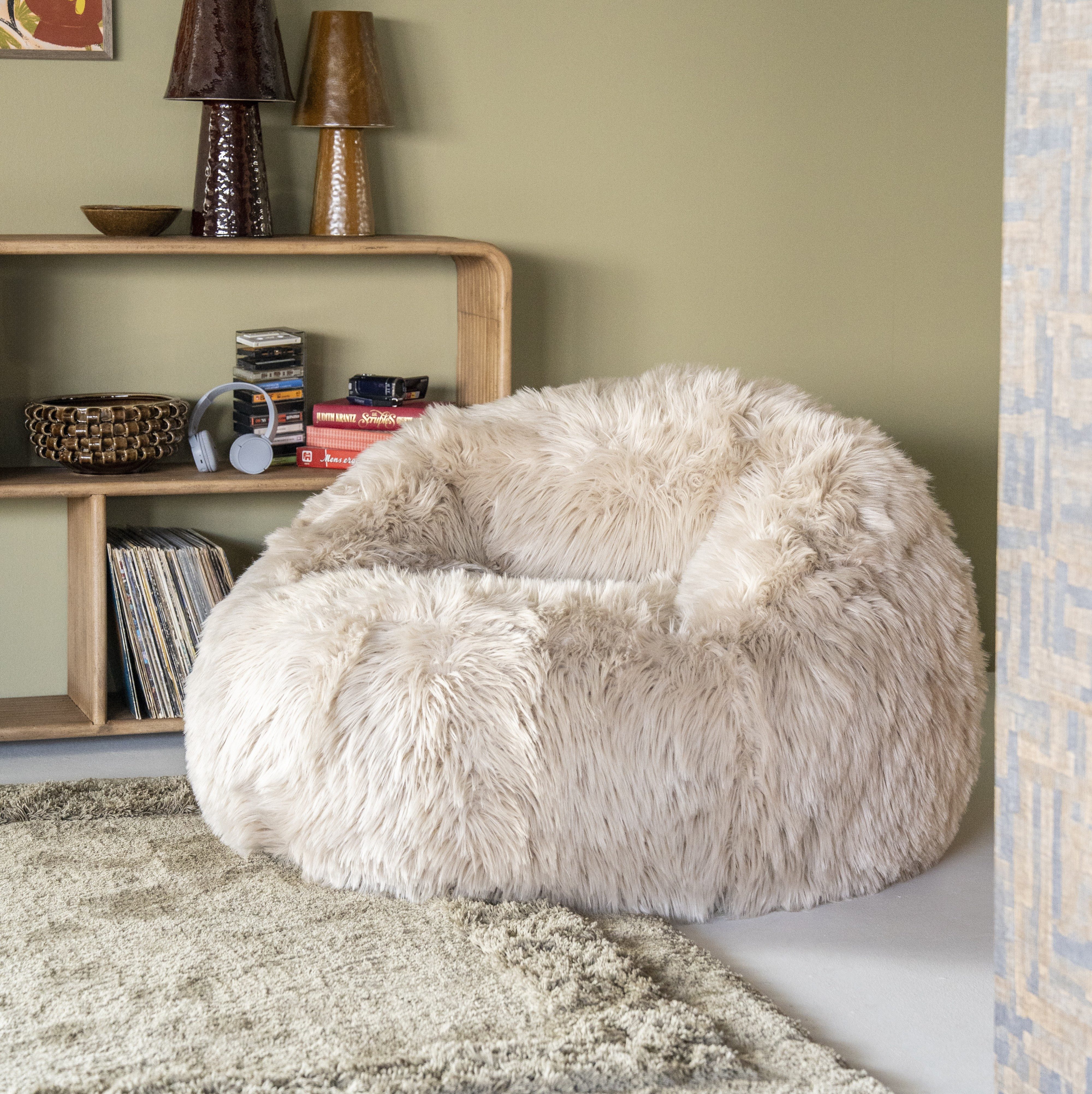 LEVEN Lifestyle Sessel Wuzzle aufblasbarer Lounge-Sessel Kuschelsessel, in 3 Farben erhältlich taupe, beige, grün - Lieferung incl. Pumpe