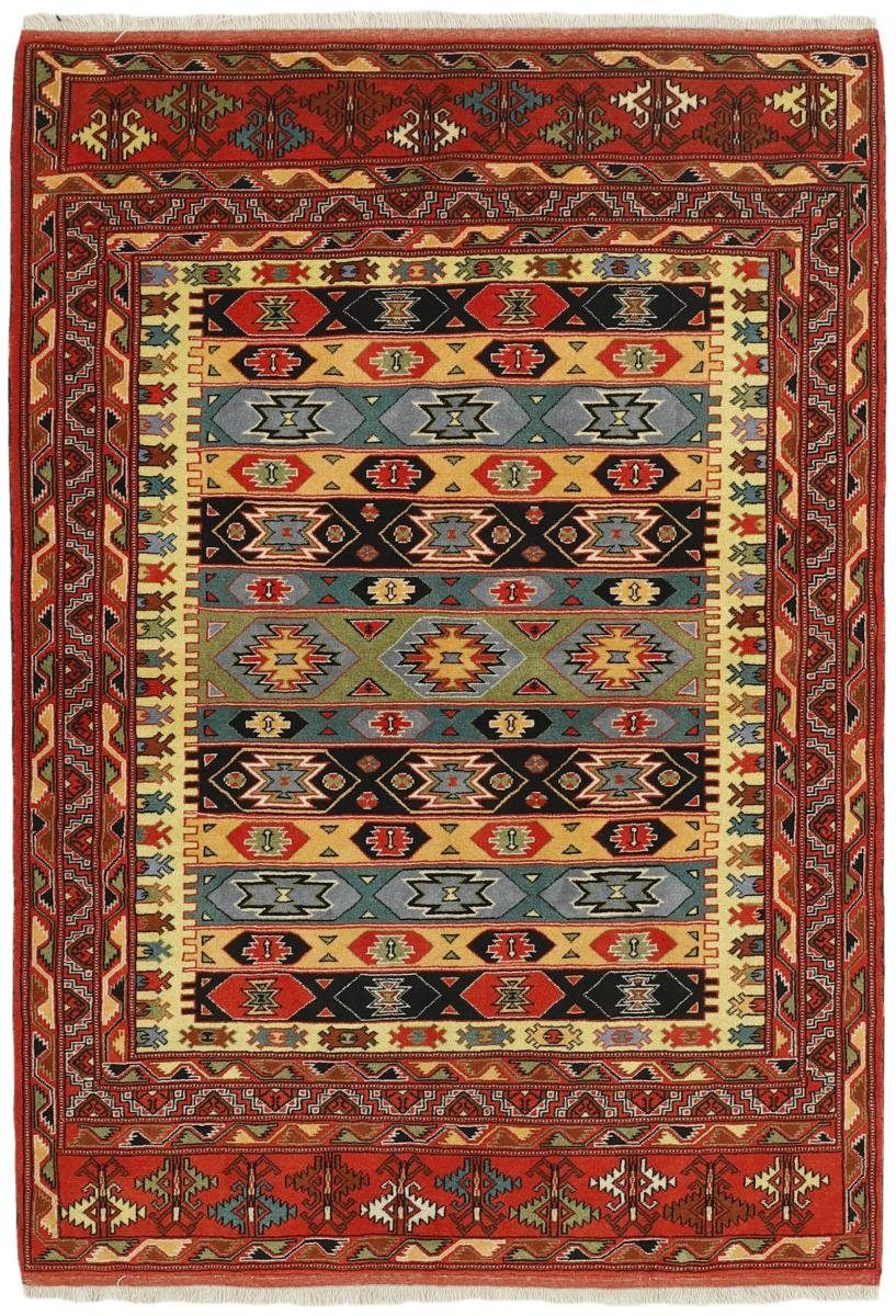 Orientteppich Turkaman 140x196 Handgeknüpfter Orientteppich / Perserteppich, Nain Trading, rechteckig, Höhe: 6 mm