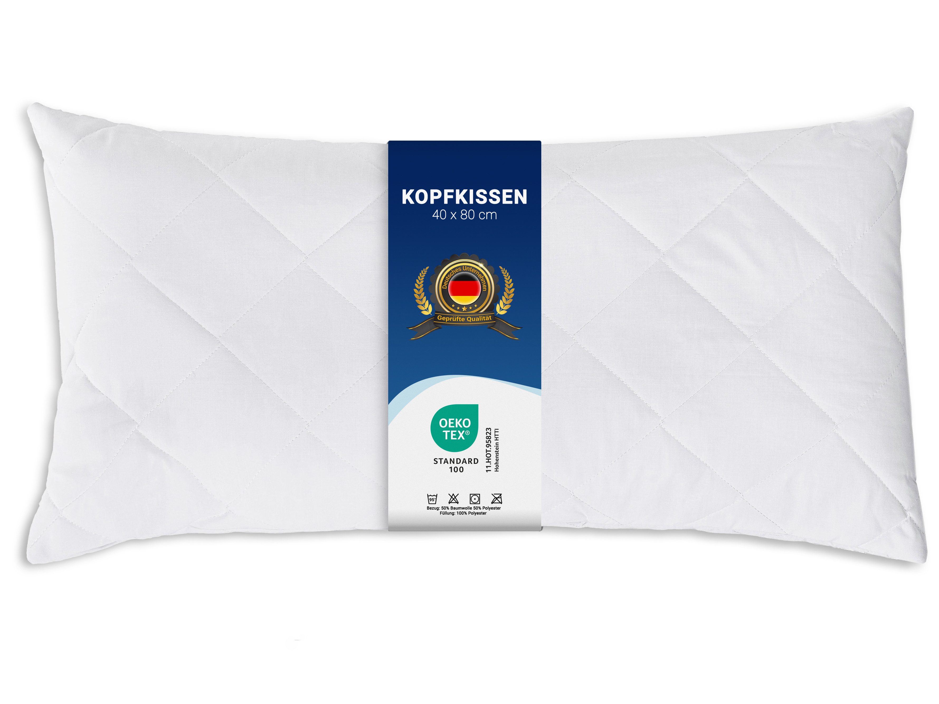 ZOLLNER Kopfkissen, Füllung: 100% Polyester, Seitenschläfer, günstig online kaufen