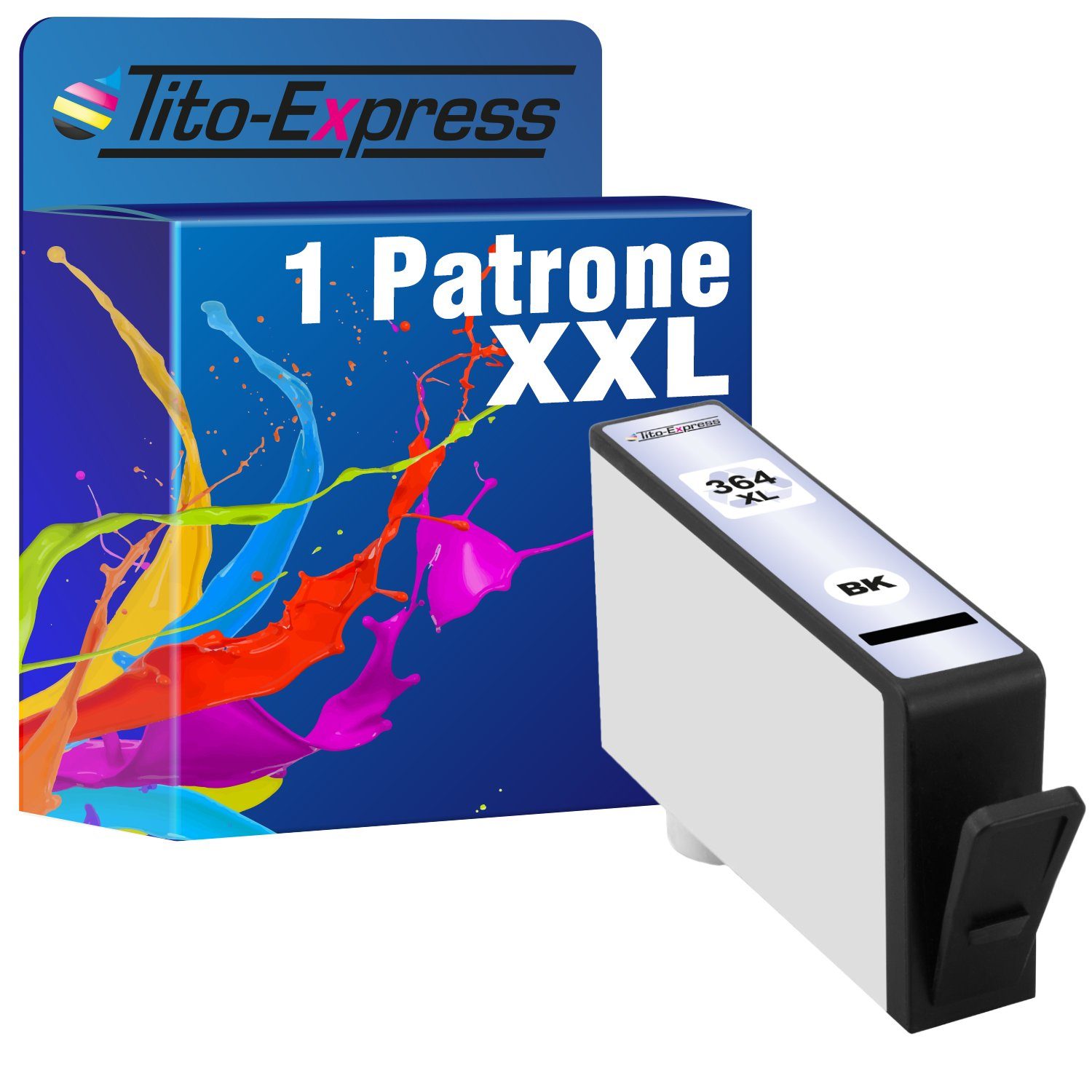 Tito-Express ersetzt HP 364 XL Deskjet 5515) 6510 Black (für 4622 3520 3070A Officejet Tintenpatrone 5510 364XL 4620 Photosmart