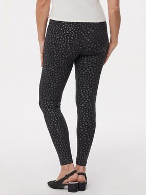 MONACO blue WEEKEND Leggings Stoffhose figurbetont mit Leopardenmuster